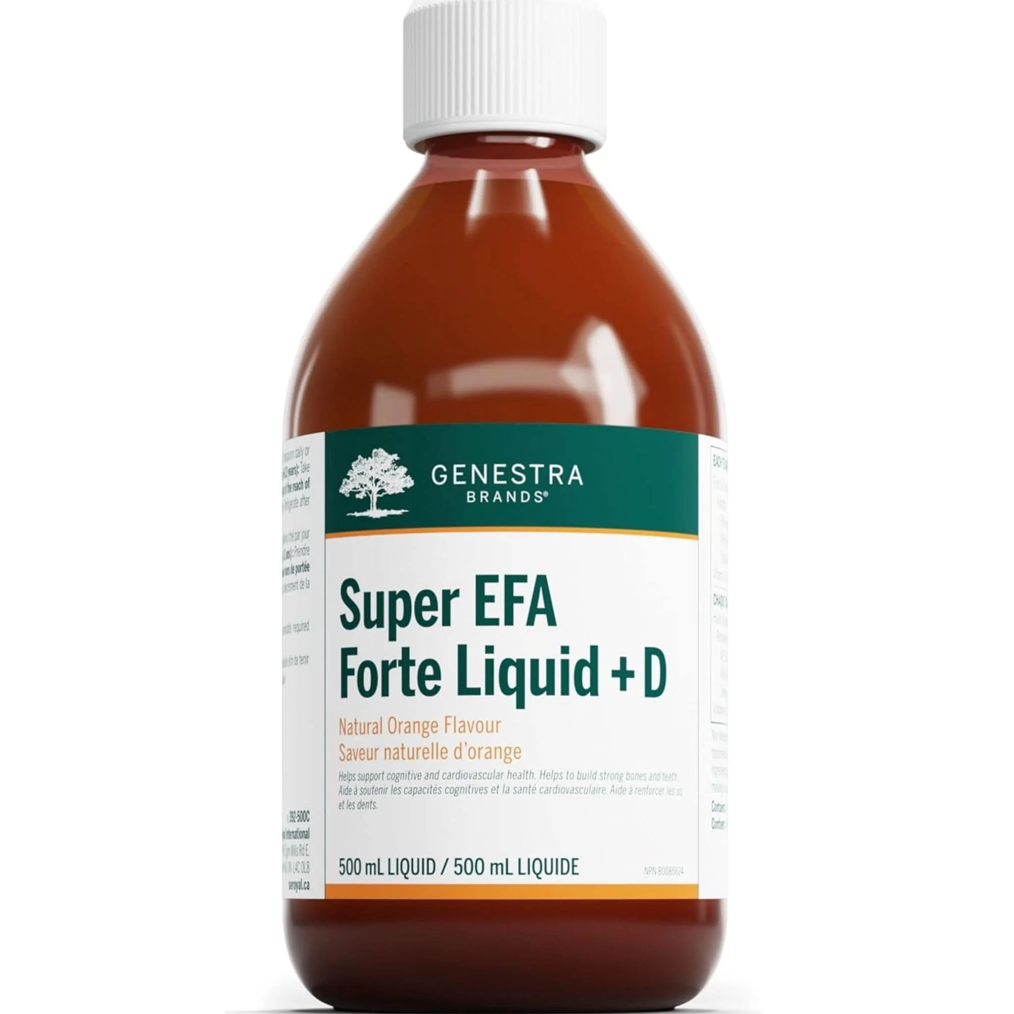 Genestra Super EFA Forte Liquid plus D, Orange Flavour, 500ml