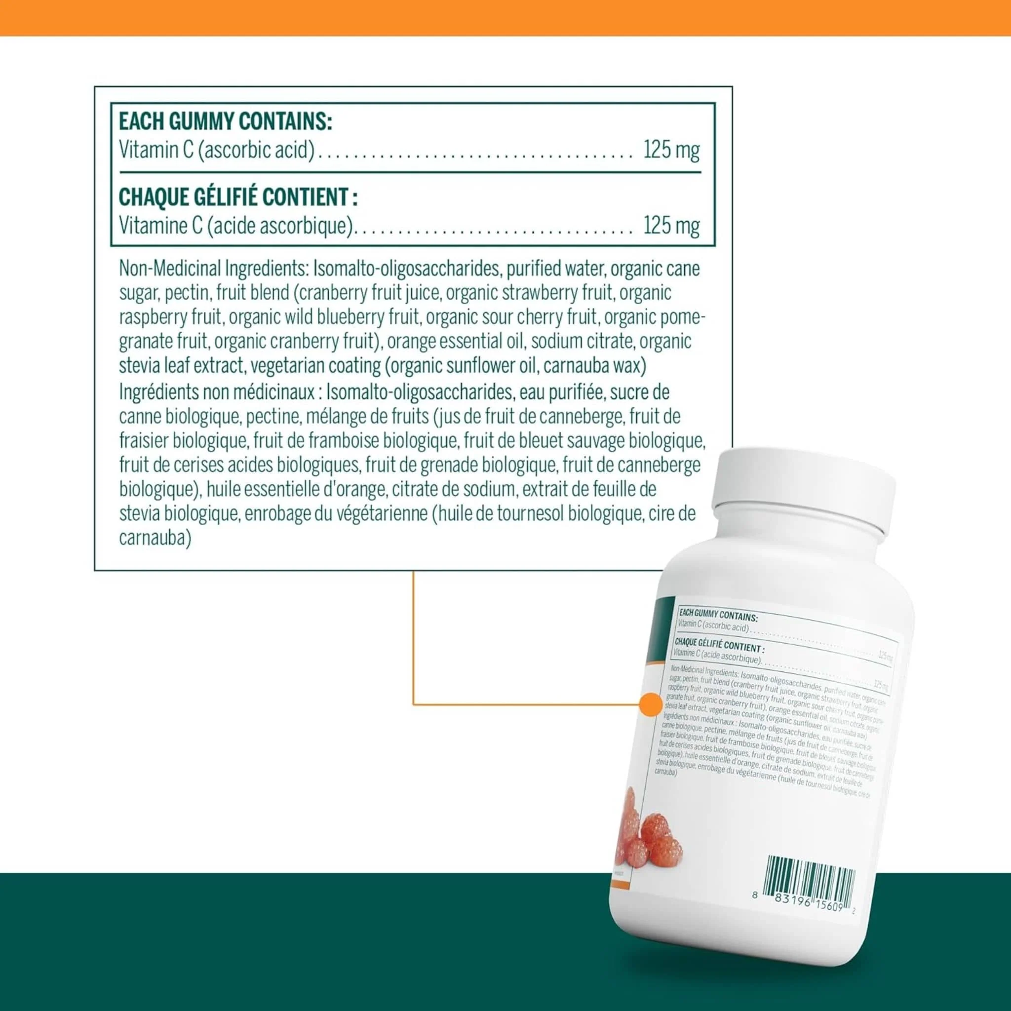 Genestra Vitamin C Gummies 125mg, 100 Gummies - Image 2
