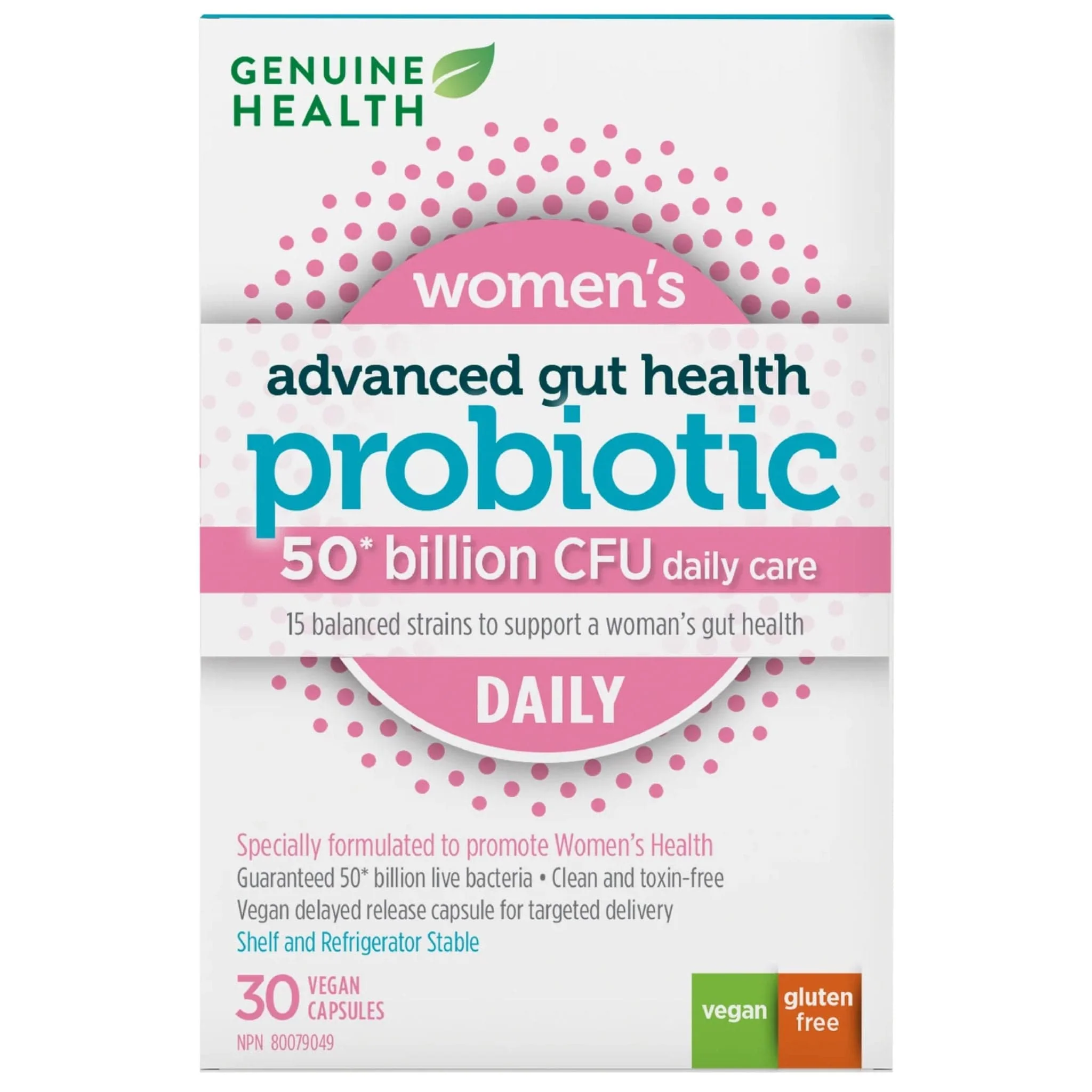 Genuine Health Advanced Gut Health Probiotic 50 Billion CFU, Women's Daily - Image 2