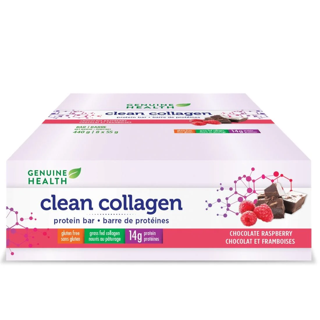 Genuine Health Clean Collagen Protein Bars (8 bars x 55g) - Image 3