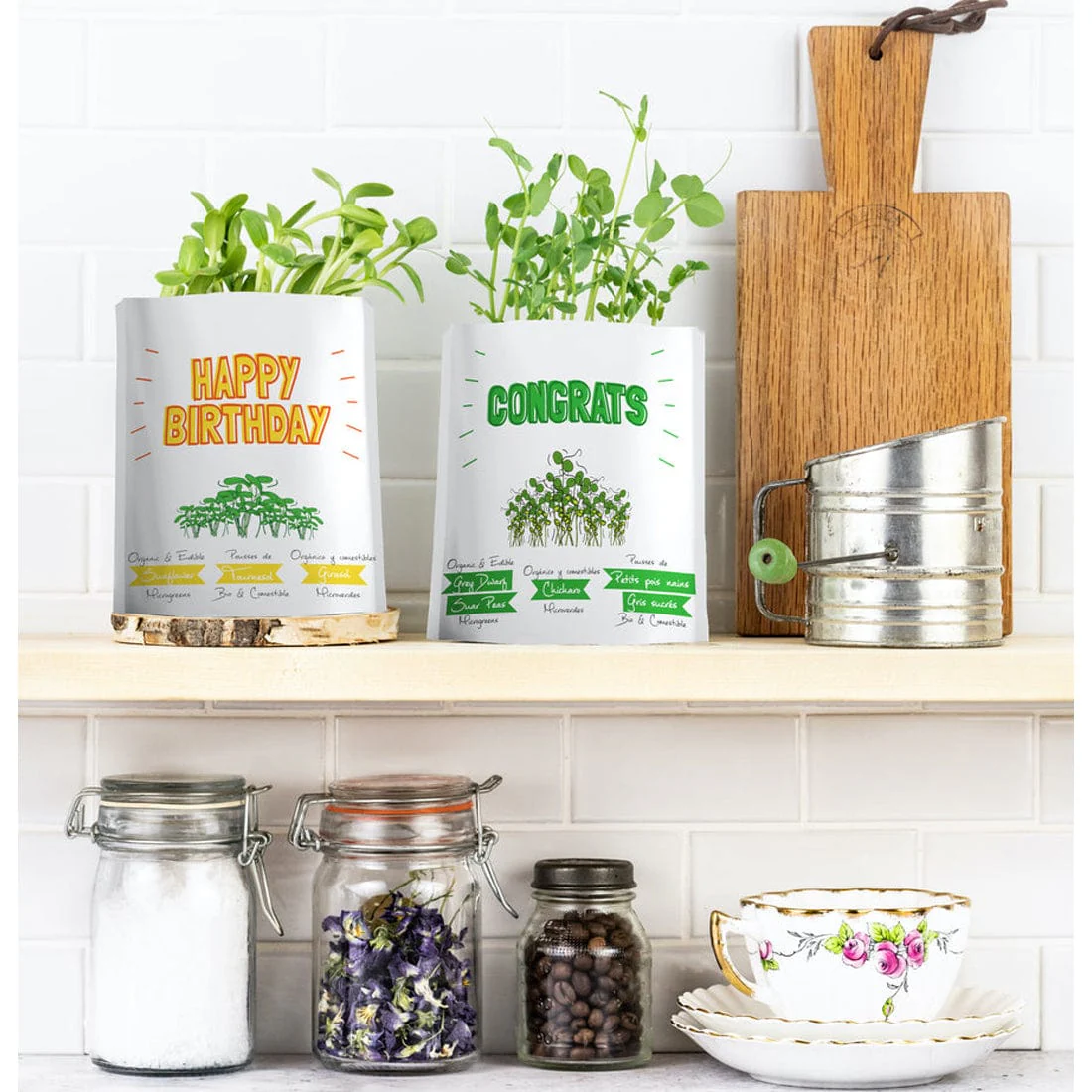 Gift A Green Greeting Cards, "You Broc" Card, Broccoli Microgreens - Image 2