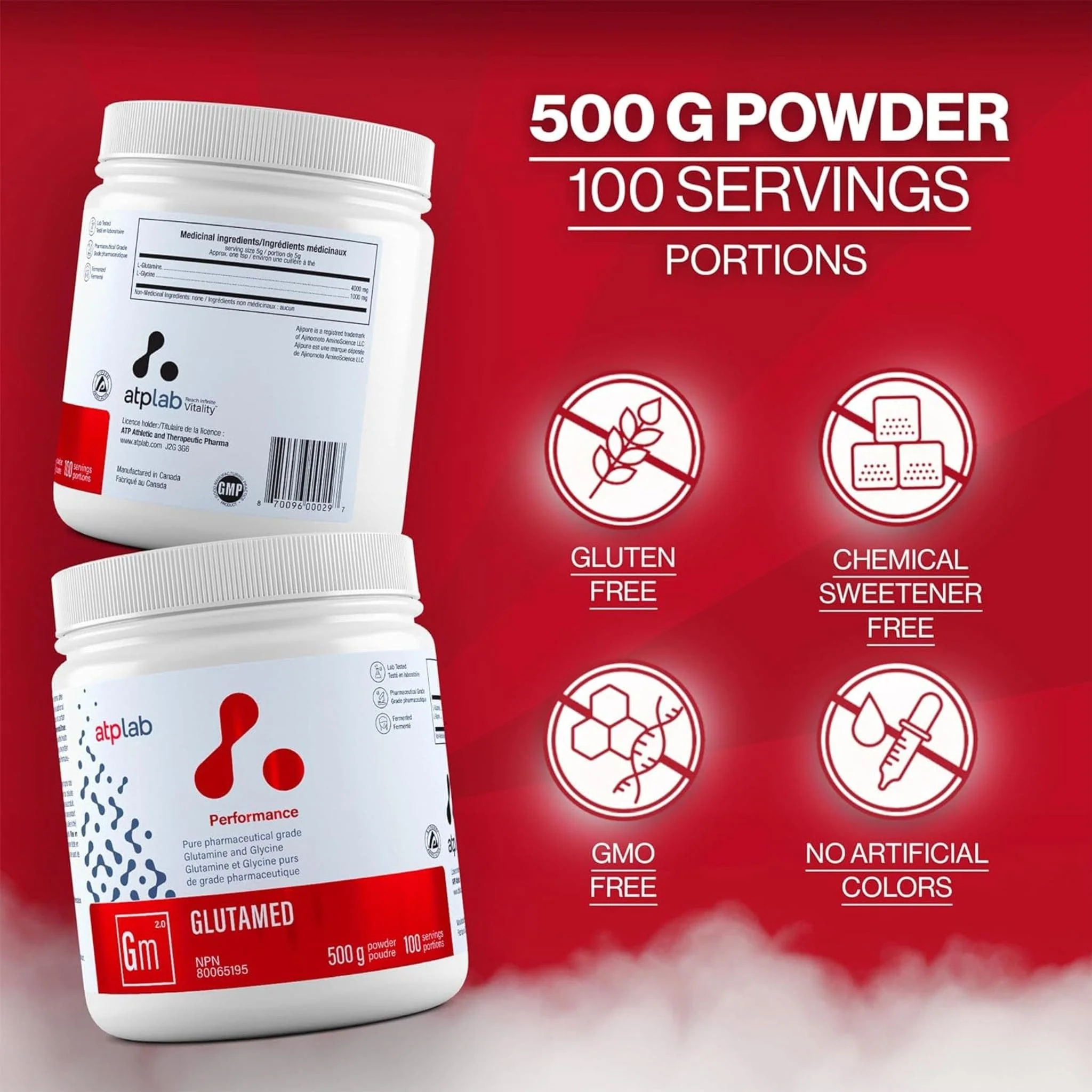 ATP Lab Glutamed Powder, Support for Gut Health, 500g - Image 7