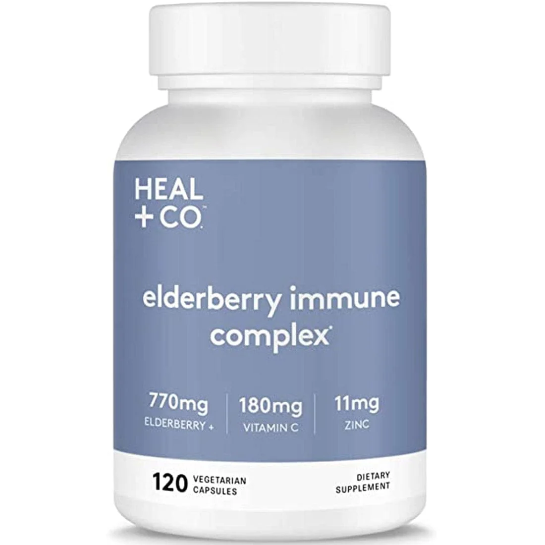 Heal+ Co. Elderberry Complex, 120 Capsules - Image 2