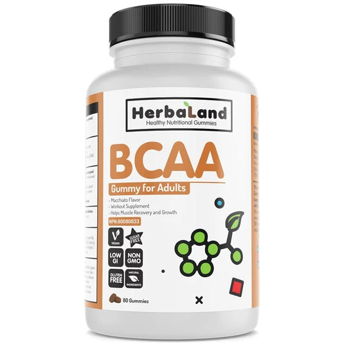 Herbaland BCAA Gummies, 80 Gummies - Image 2