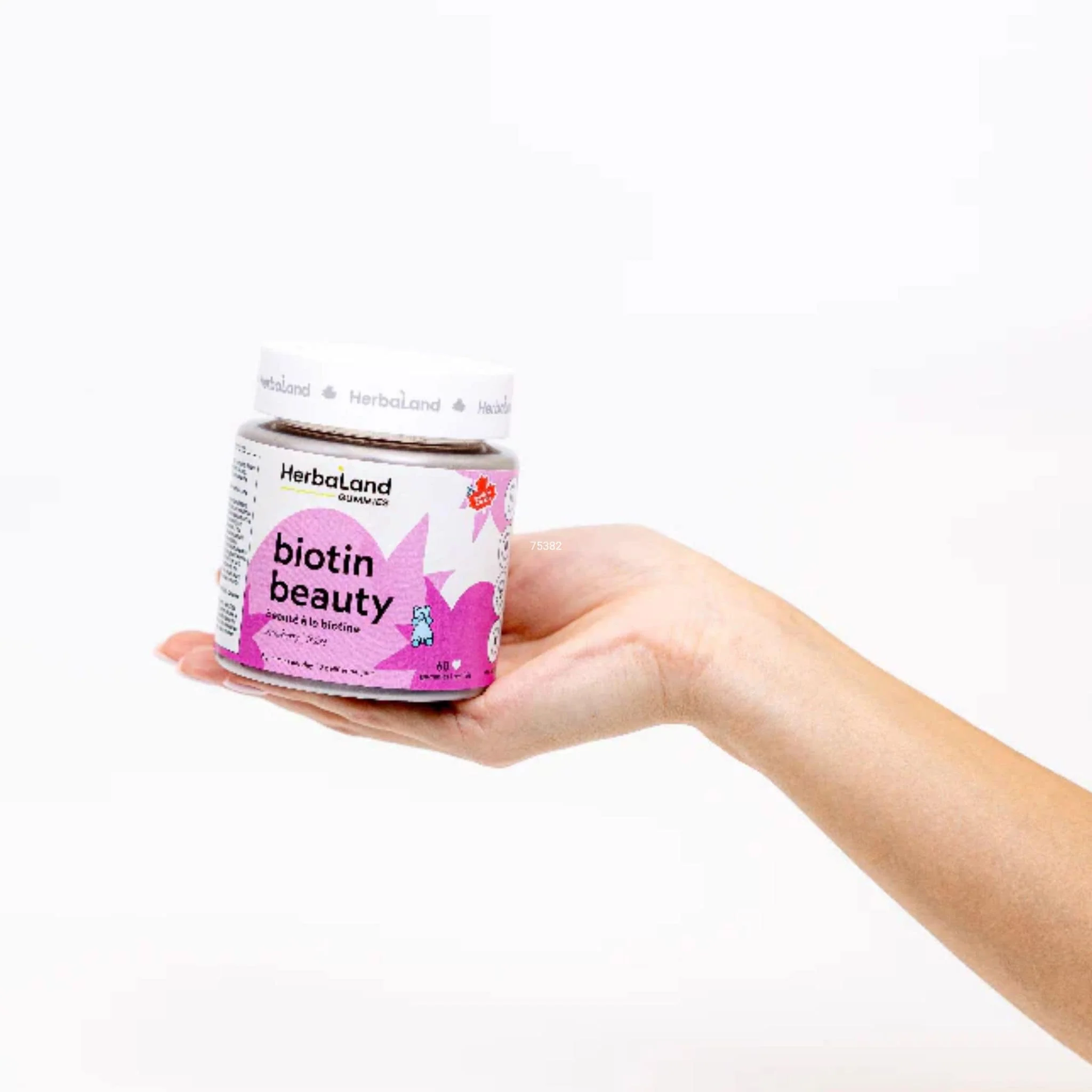 Herbaland Biotin Beauty Gummies, Biotin 2500mcg, 60 Gummies - Image 3