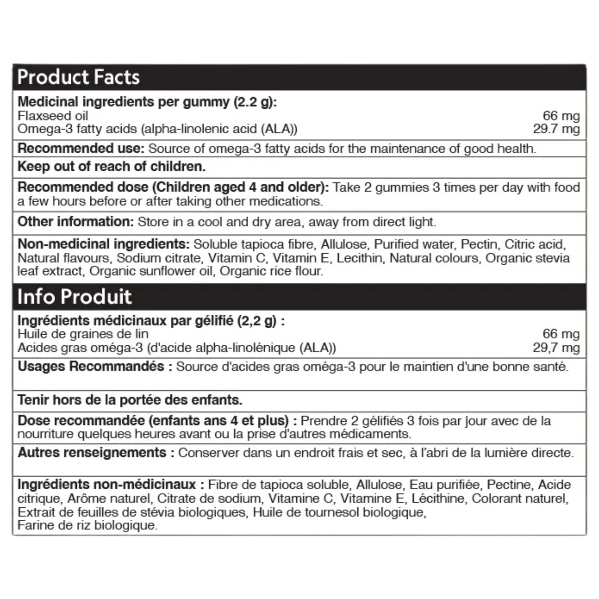 Herbaland Omega 3 Gummies for Kids, Vegan, Sugar-Free, Gluten-Free, 90 Gummies - Image 3
