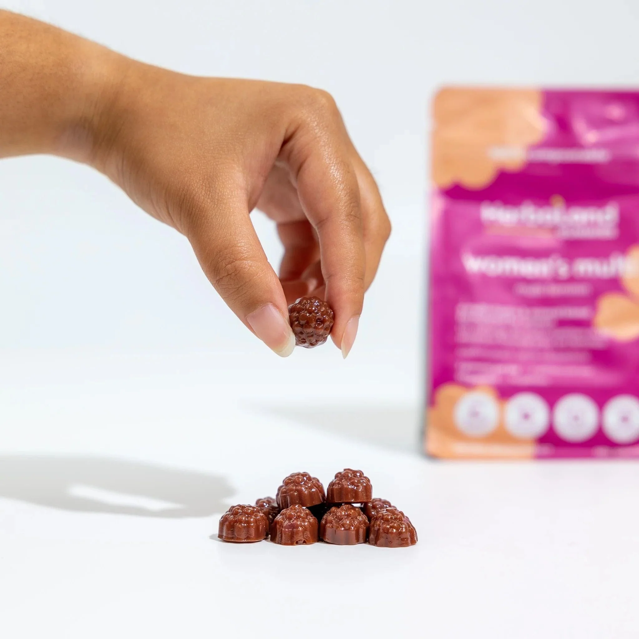 Herbaland Women's Multi Gummies, Raspberry Peach, Vegan, Gluten-Free, Sugar-Free, 90 Gummies - Image 4