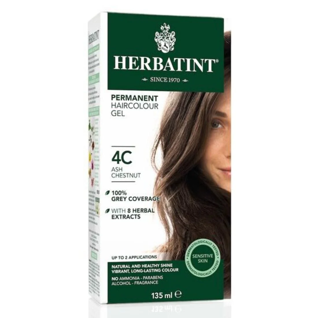 Herbatint 4C Ash Chestnut (Permanent), 135ml