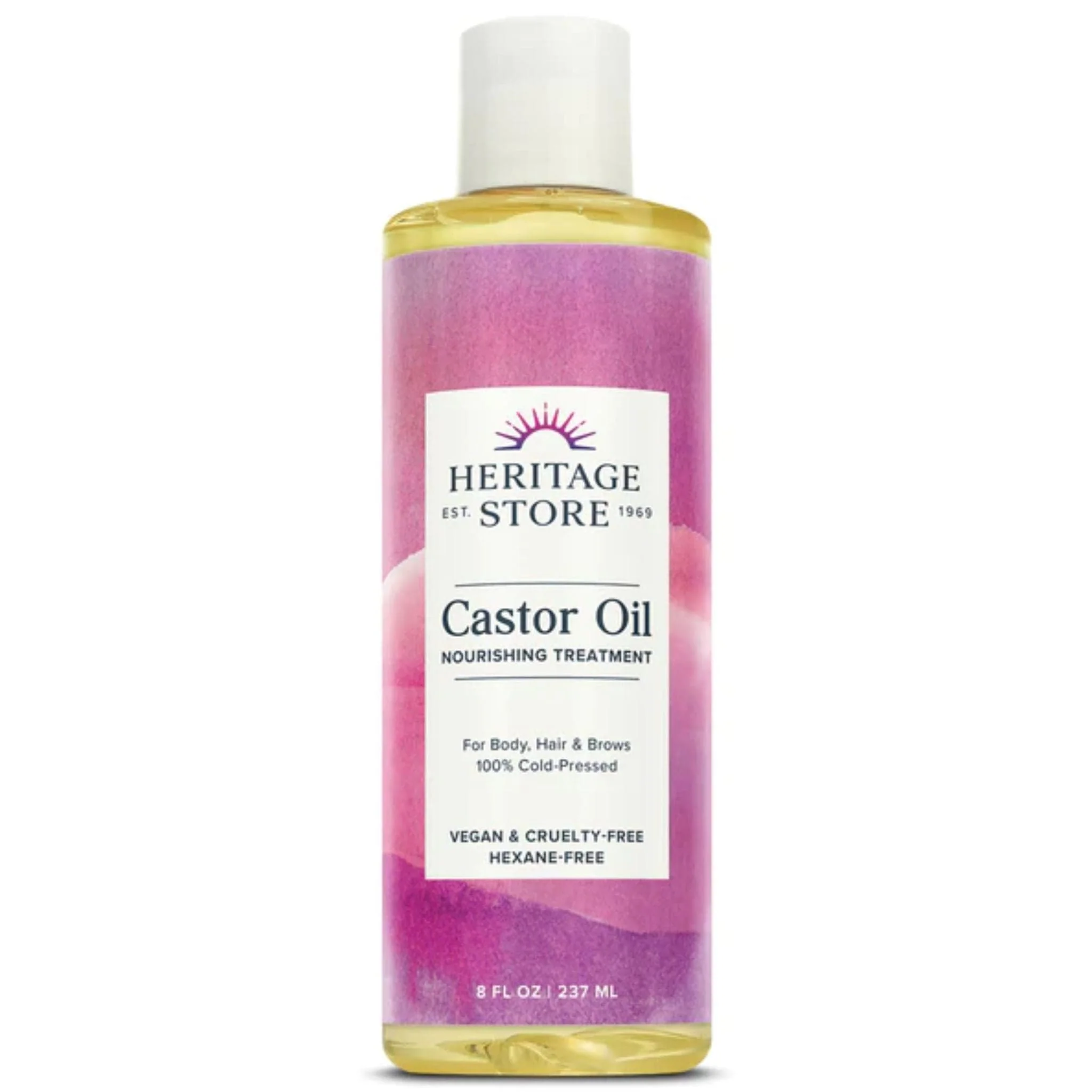 Heritage Store Castor Oil, Hexane Free, 100% Cold Pressed, Dermatologist tested and hypoallergenic - Image 4
