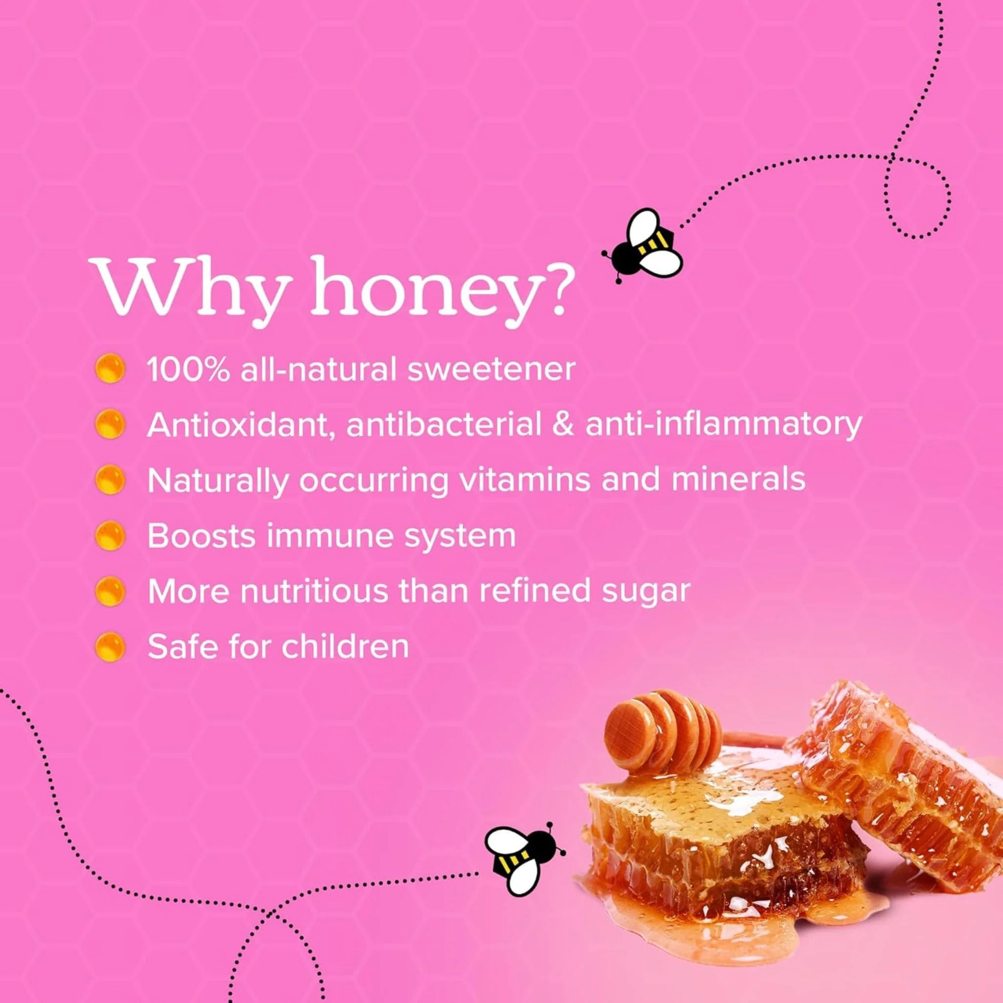 Honibe Barbie Kids Mullti, Immune Boost with Vitamin C, Zinc & Vitamin D, 60 Gummies - Image 6