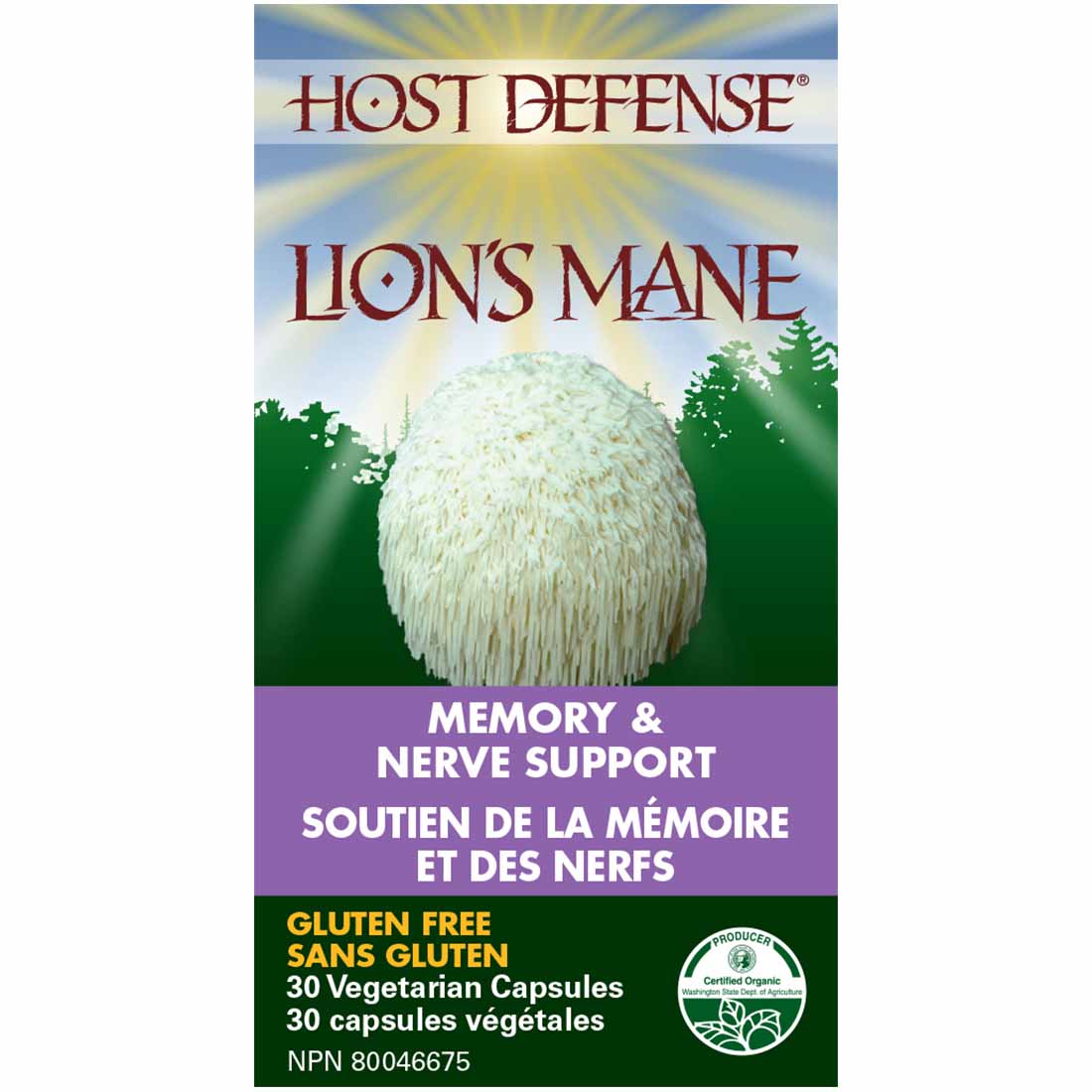 Host Defense Lion's Mane, Memory & Nerve Support Capsules