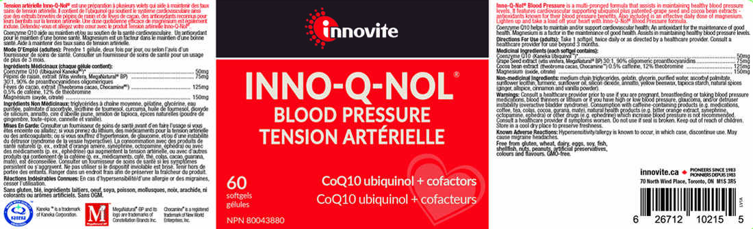 Innovite INNO-Q-NOL Blood Pressure, 60 Softgels - Image 2