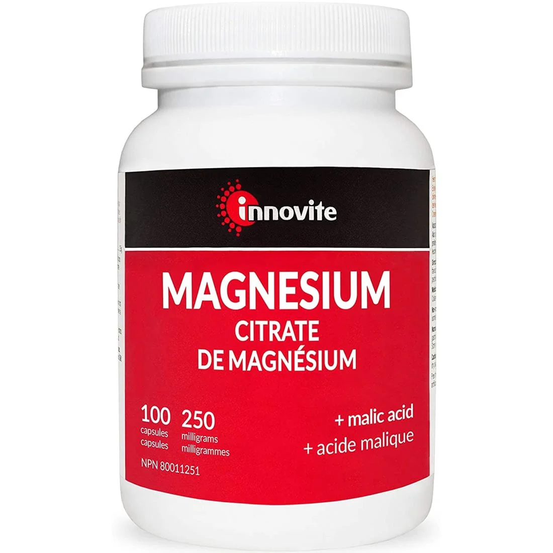 Innovite Magnesium Citrate 250mg (Transitioned to: CanPrev Magnesium Citrate 150mg, 120 Vegetable Capsules)