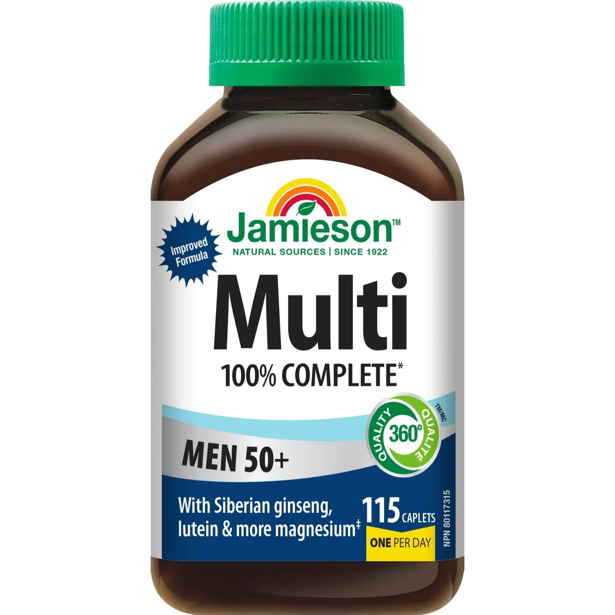Jamieson 100% Complete Multivitamin Men's 50+ Caplets