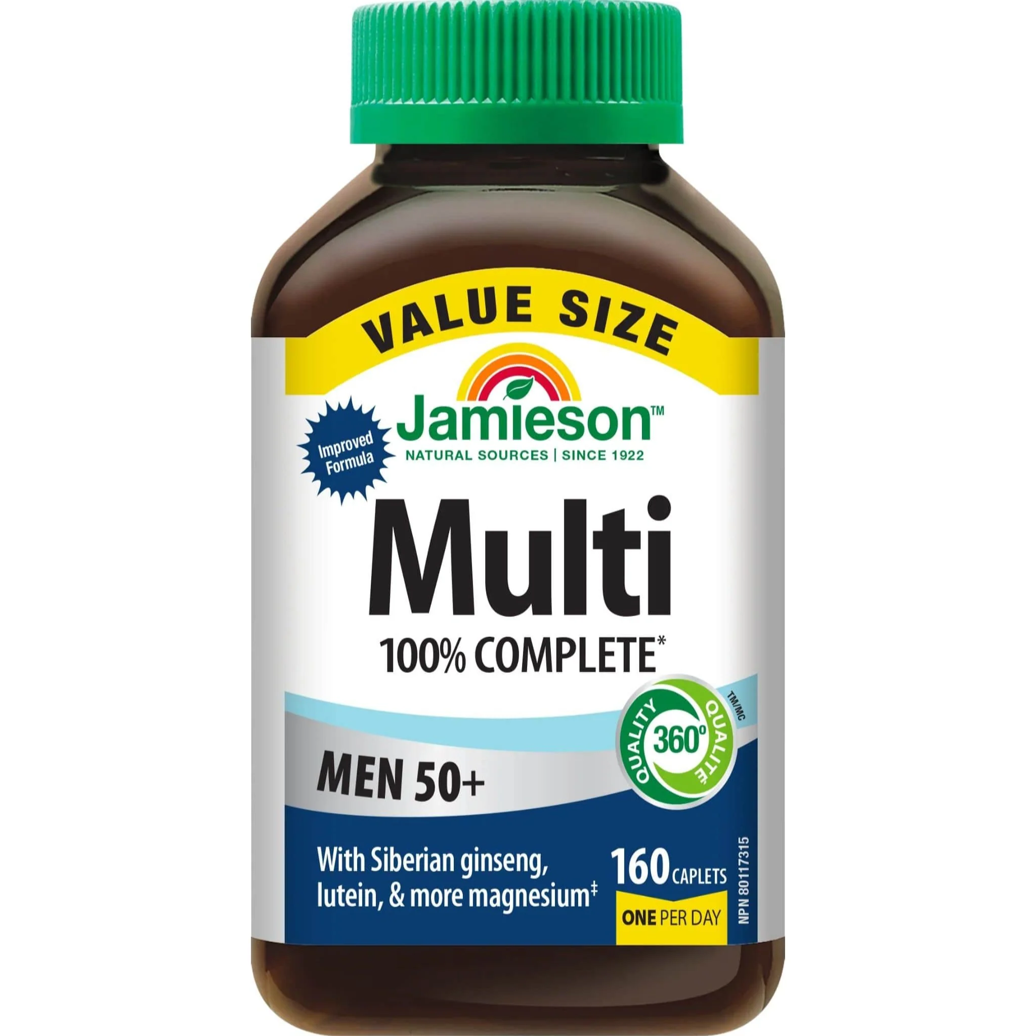 Jamieson 100% Complete Multivitamin Men's 50+ Caplets - Image 7