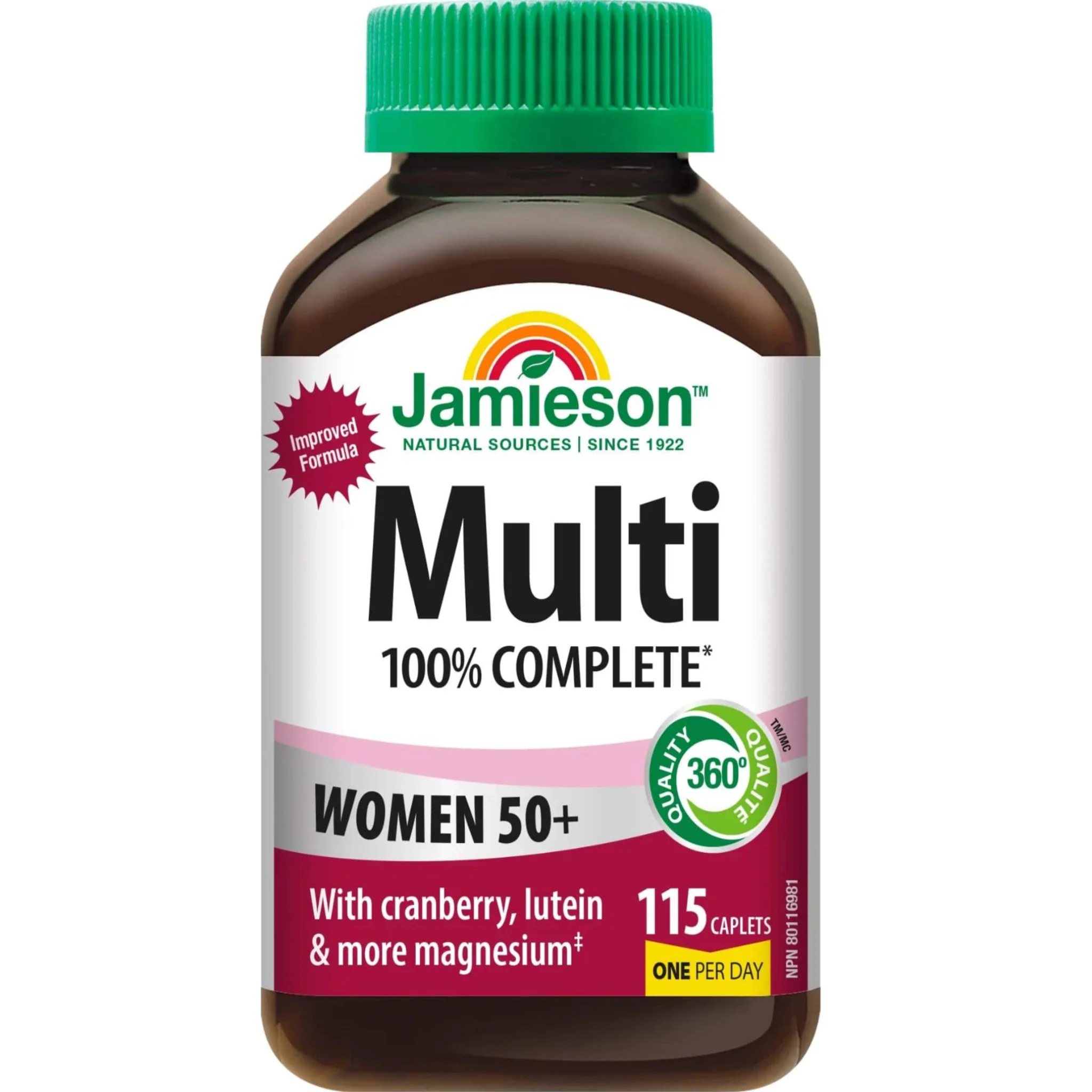 Jamieson 100% Complete Multivitamins Women's 50+ Caplets