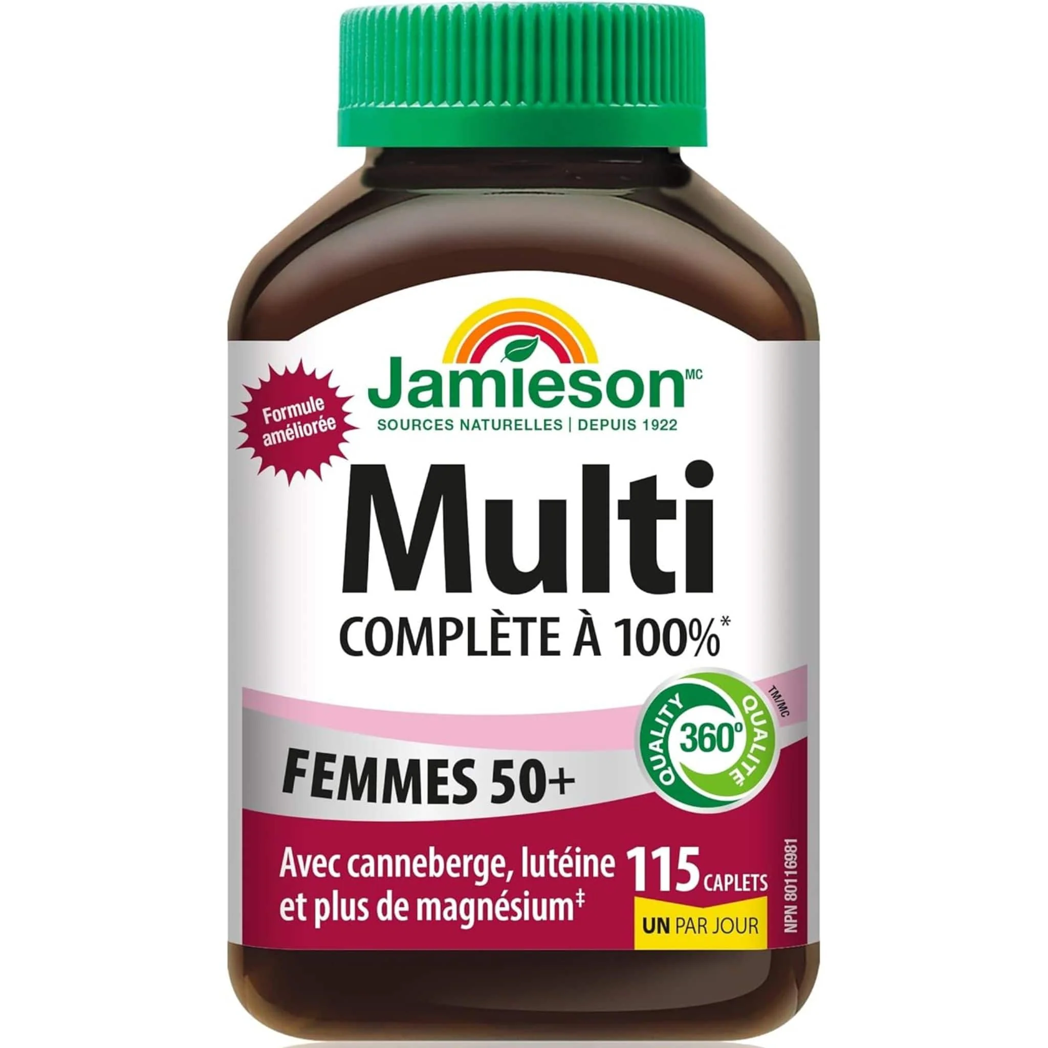Jamieson 100% Complete Multivitamins Women's 50+ Caplets - Image 2
