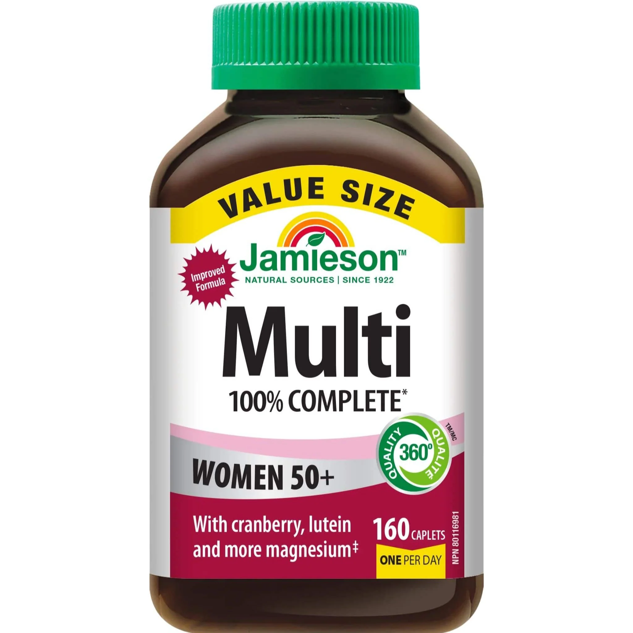 Jamieson 100% Complete Multivitamins Women's 50+ Caplets - Image 7