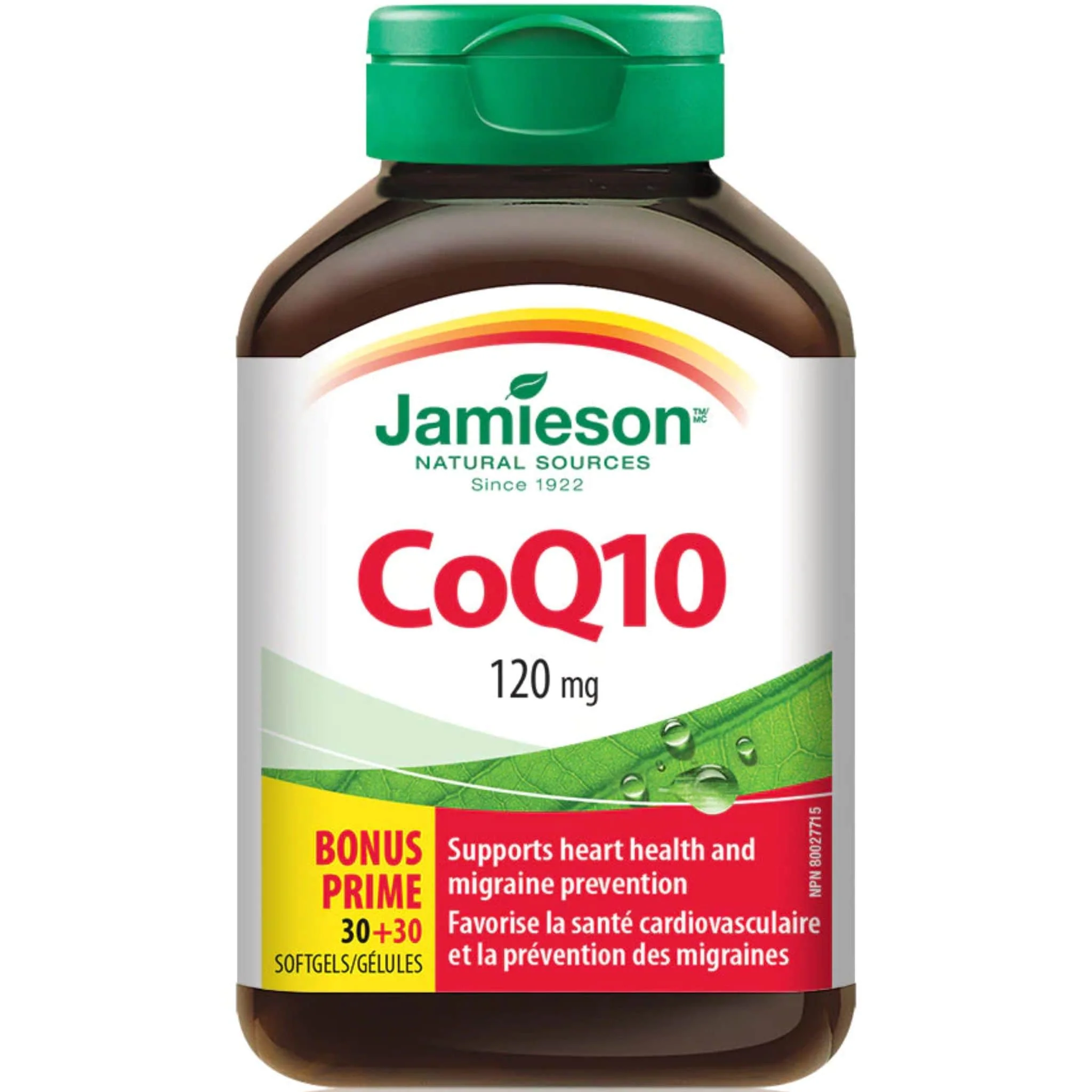 Jamieson CoQ10 120mg, 60 Softgels