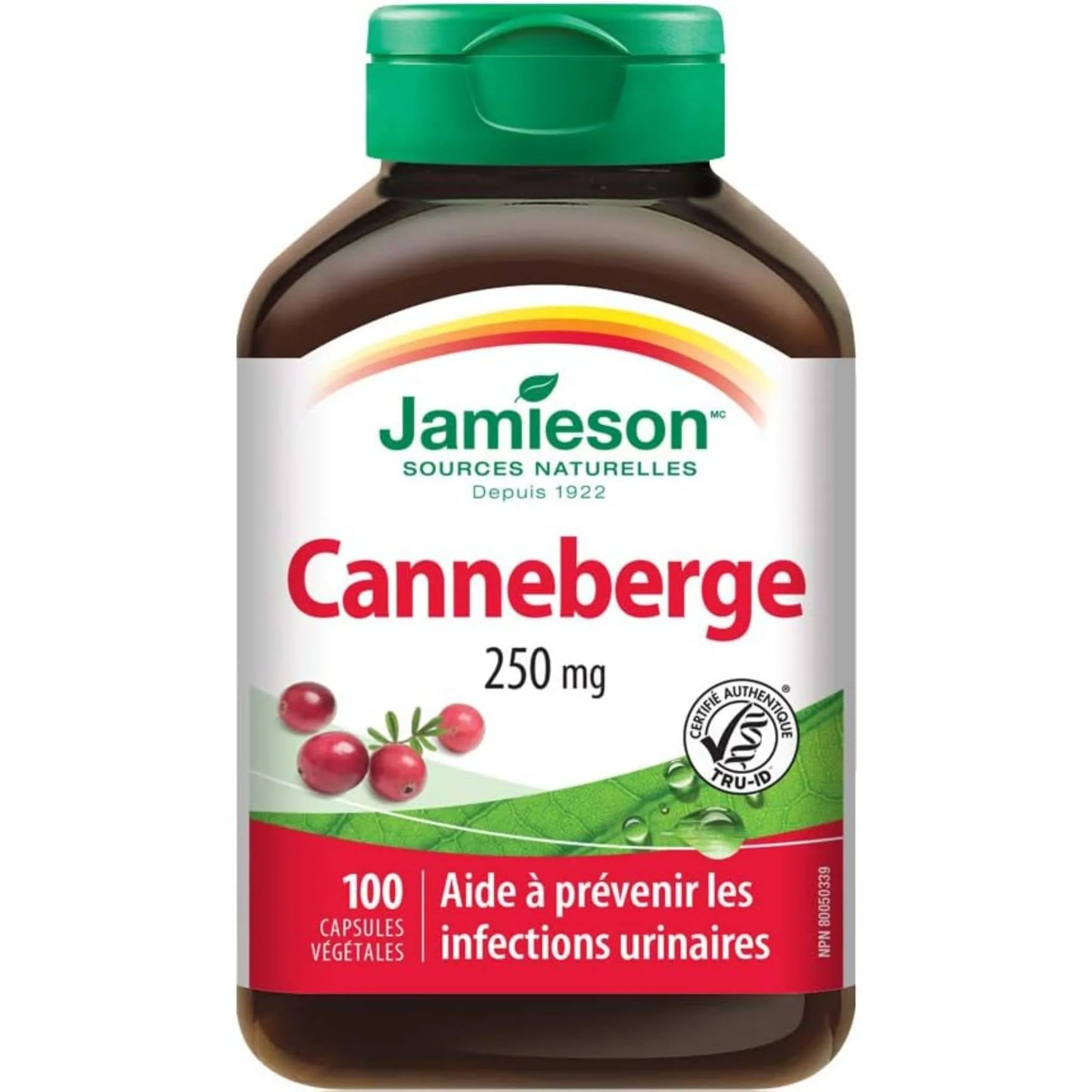 Jamieson Cranberry, 250mg, 100 Vegetable Capsules - Image 2