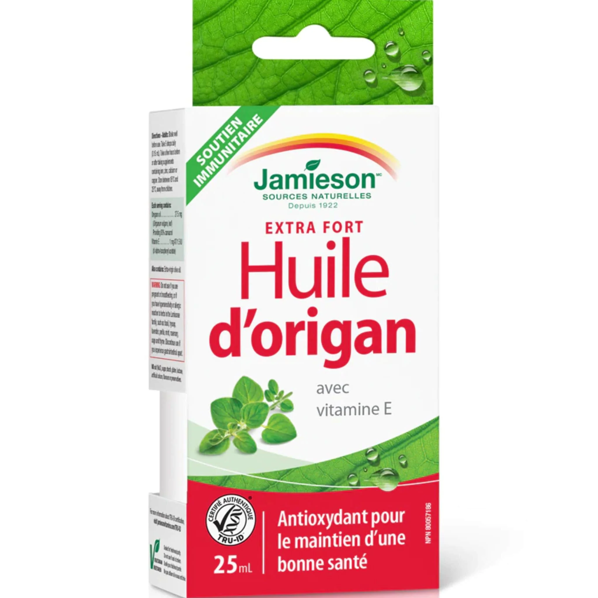 Jamieson Extra Strength Oregano Oil Liquid with Vitamin E, 25ml - Image 2