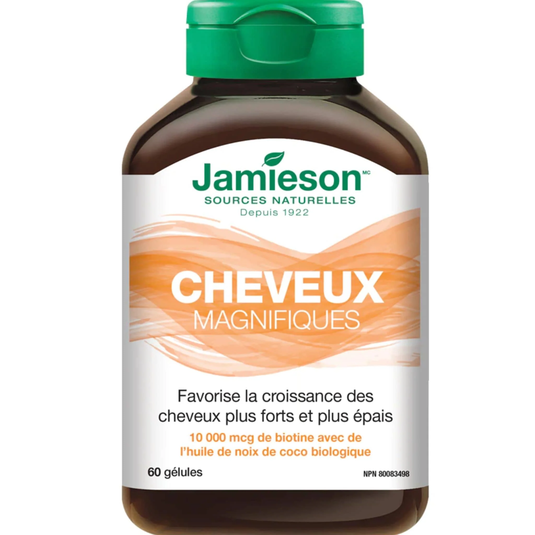 Jamieson Gorgeous Hair with Organic Coconut Oil, 60 softgels - Image 4