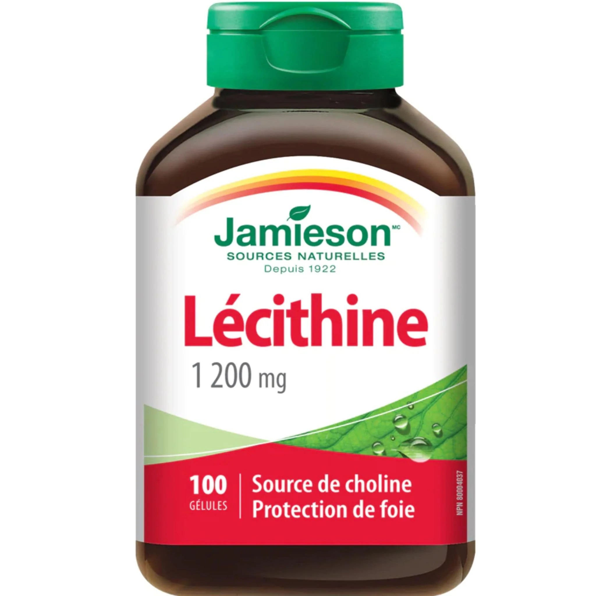Jamieson Lecithin 1,200mg, 100 Softgels - Image 2