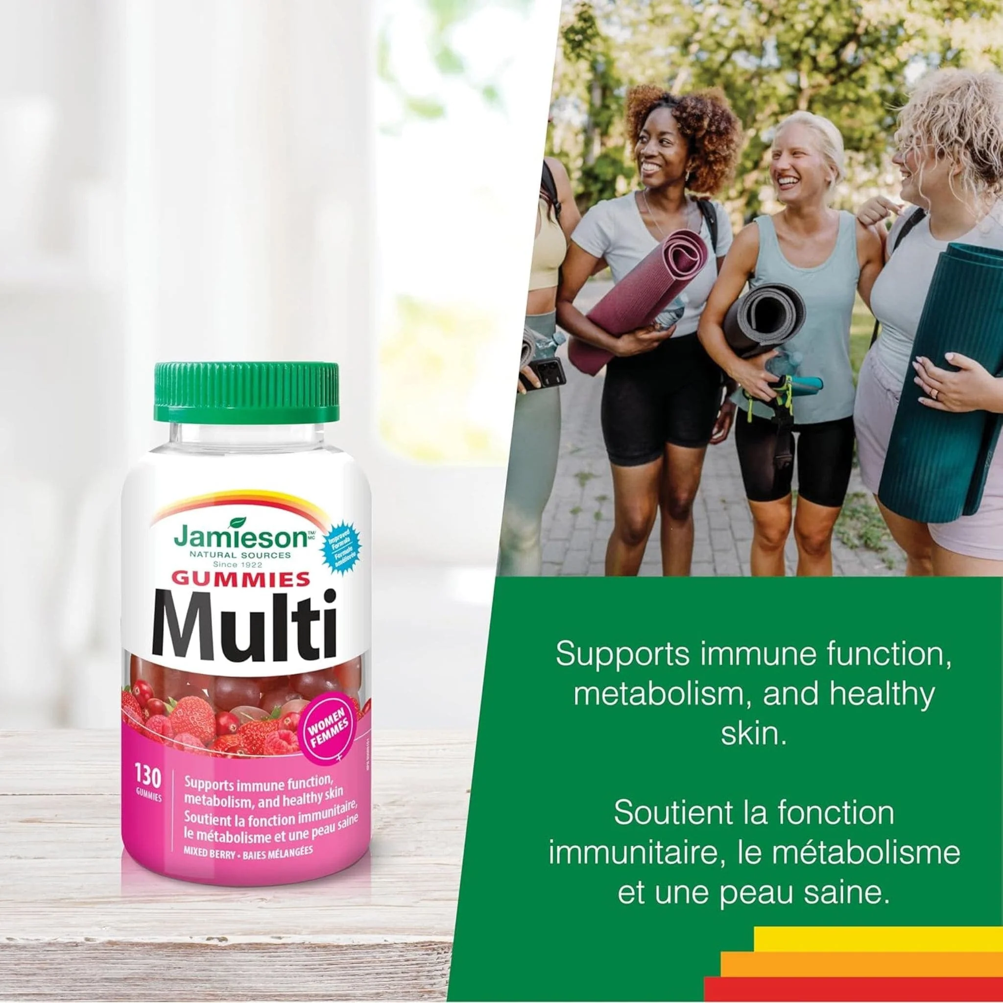 Jamieson Multivitamin Gummies for Women, 130 Gummies - Image 4