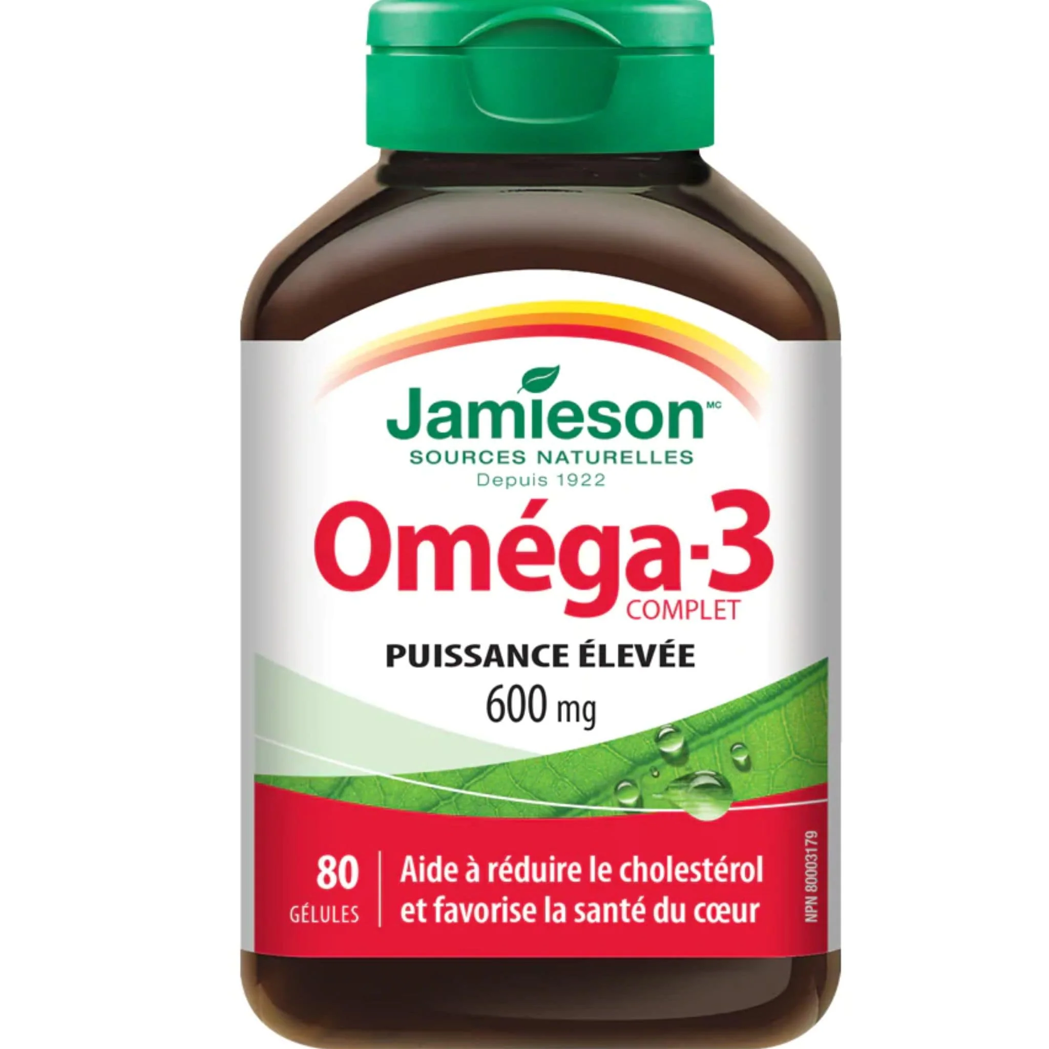 Jamieson Omega 3, Extra Strength, 600mg, 80 Softgels - Image 2