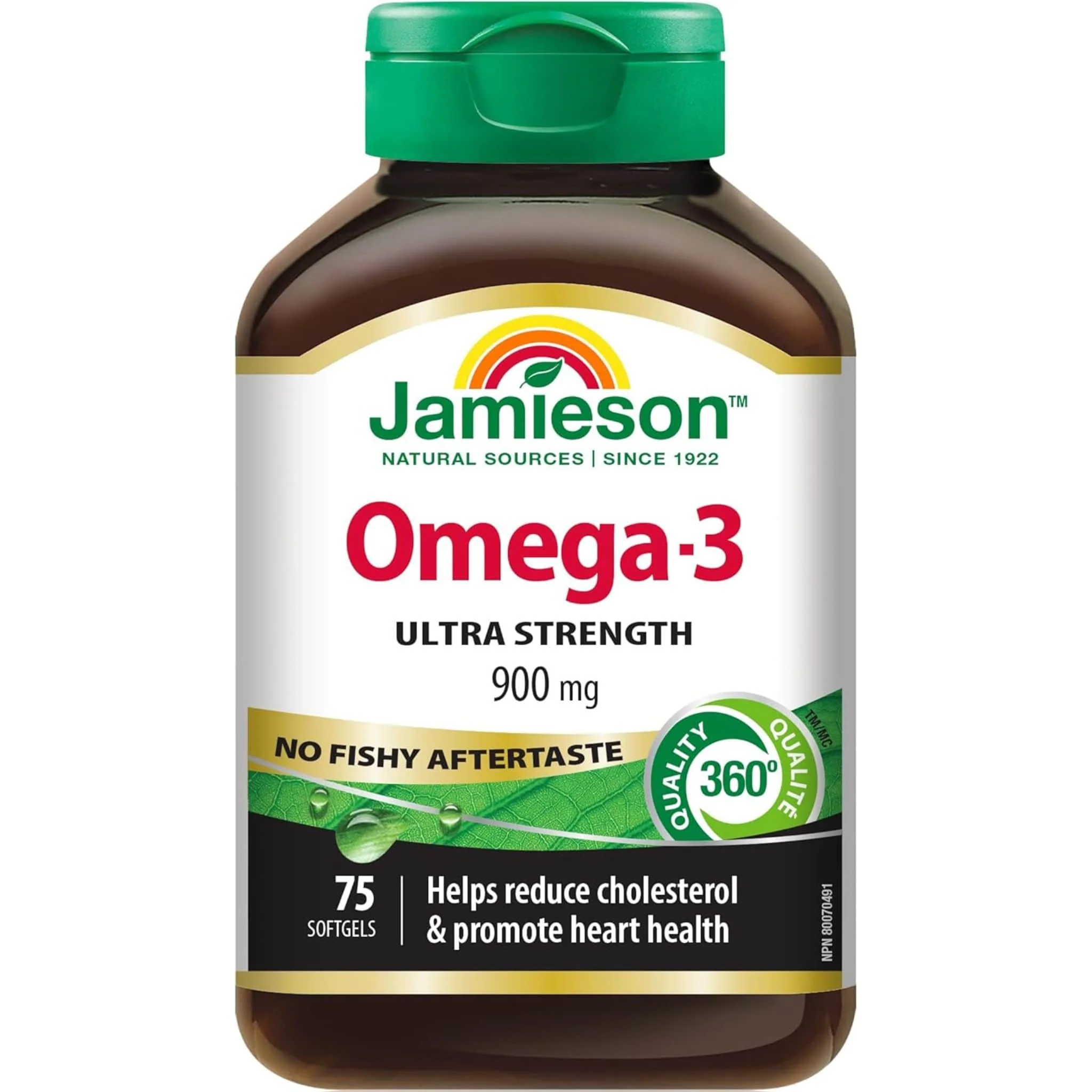 Jamieson Omega 3, Ultra Strength, 900mg, 75 Softgels