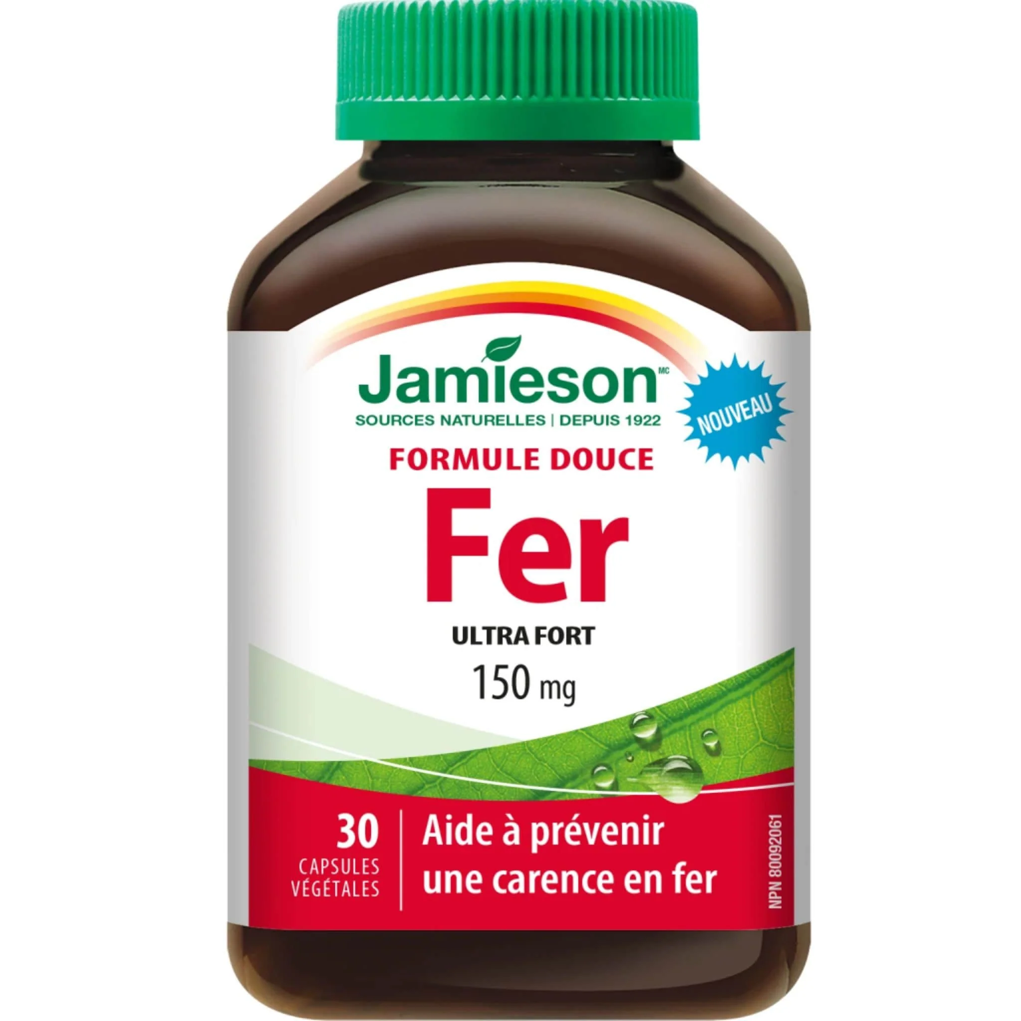 Jamieson Ultra Strength Gentle Iron 150mg, 30 Capsules - Image 2