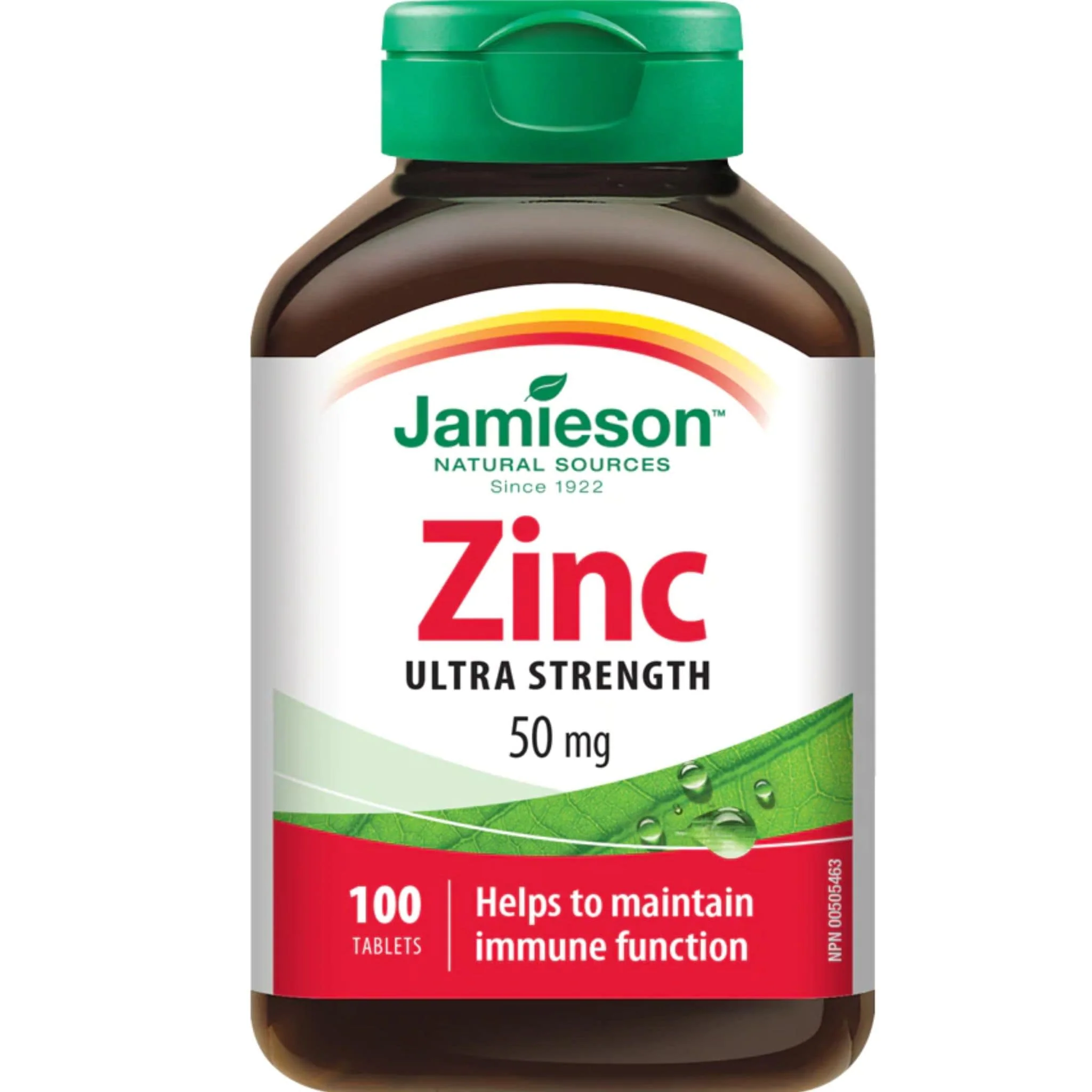 Jamieson Ultra Strength Zinc 50mg, 100 Tablets
