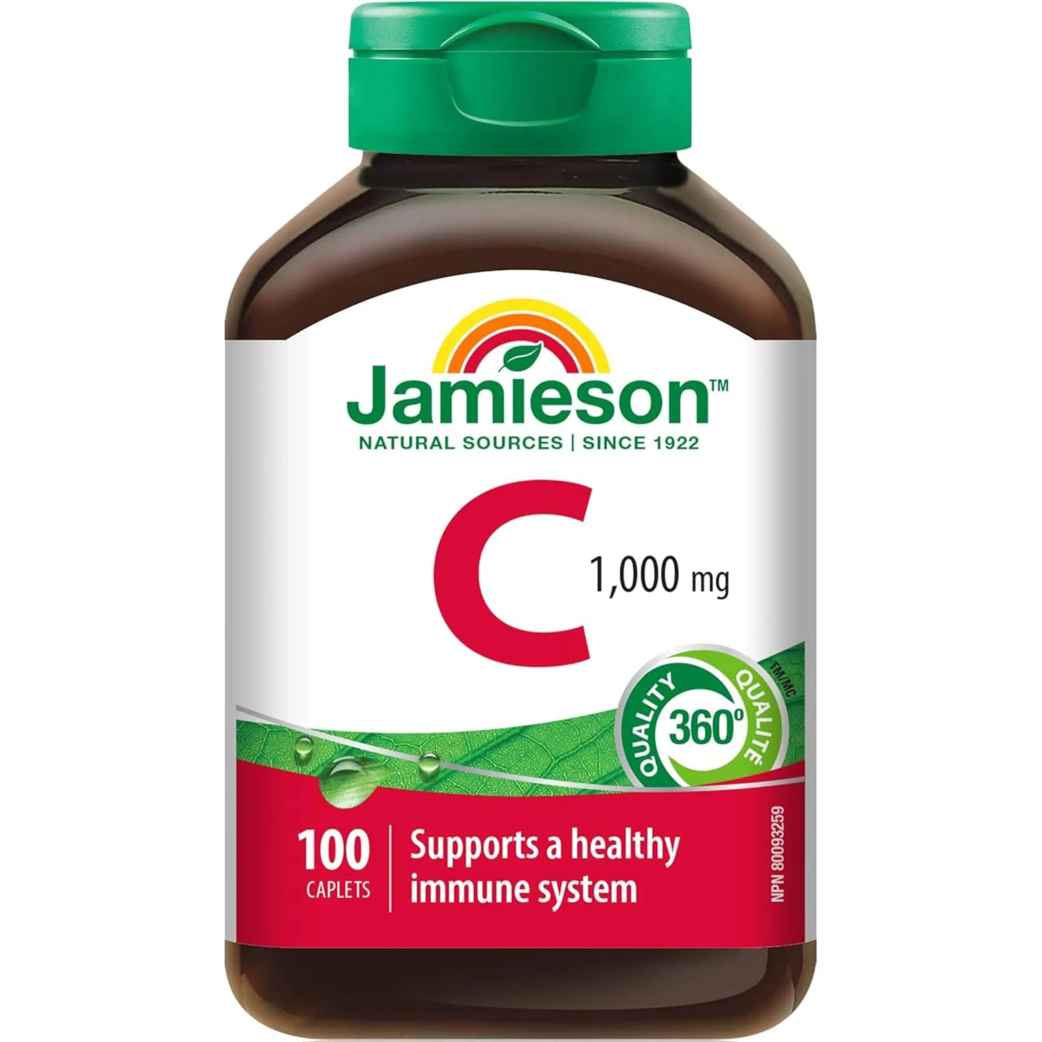 Jamieson Vitamin C 1000mg, 100 Caplets