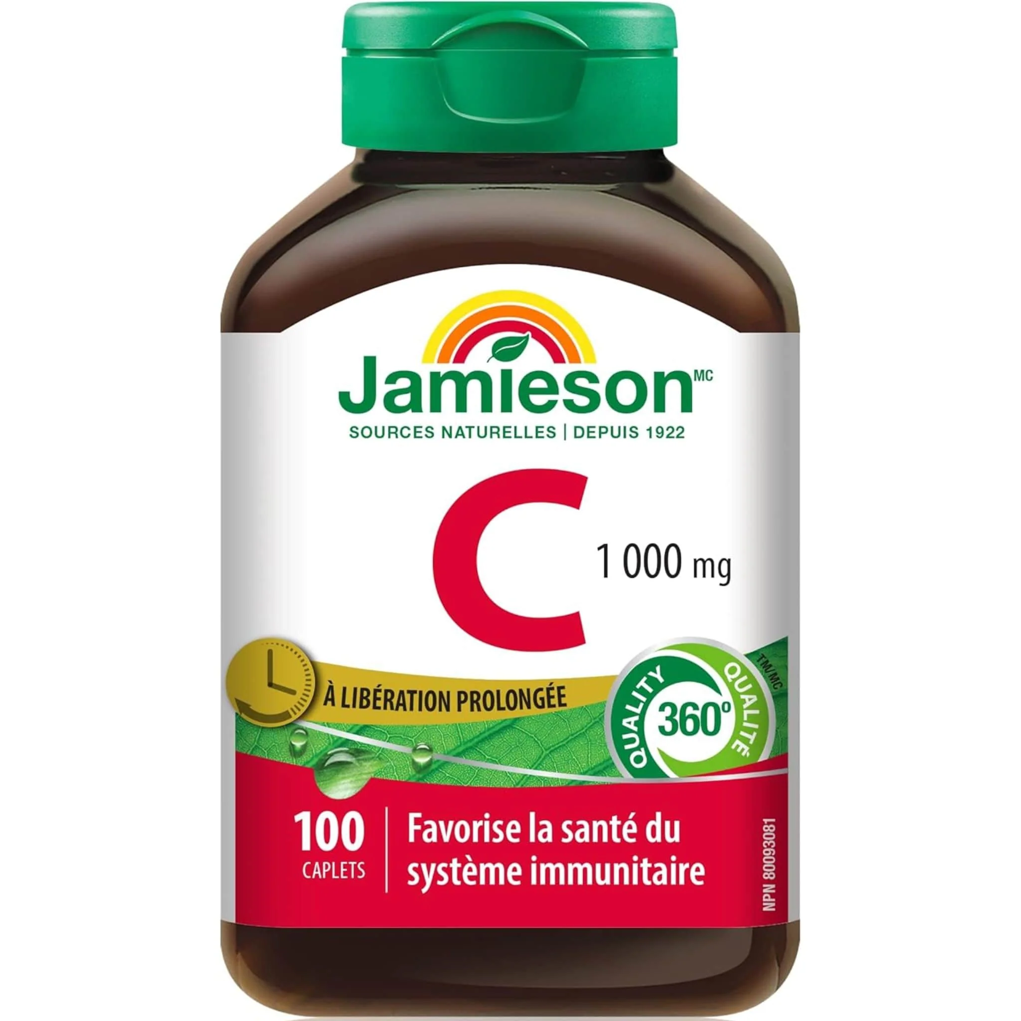 Jamieson Vitamin C, 1000mg, Timed Release, 100 Caplets - Image 2