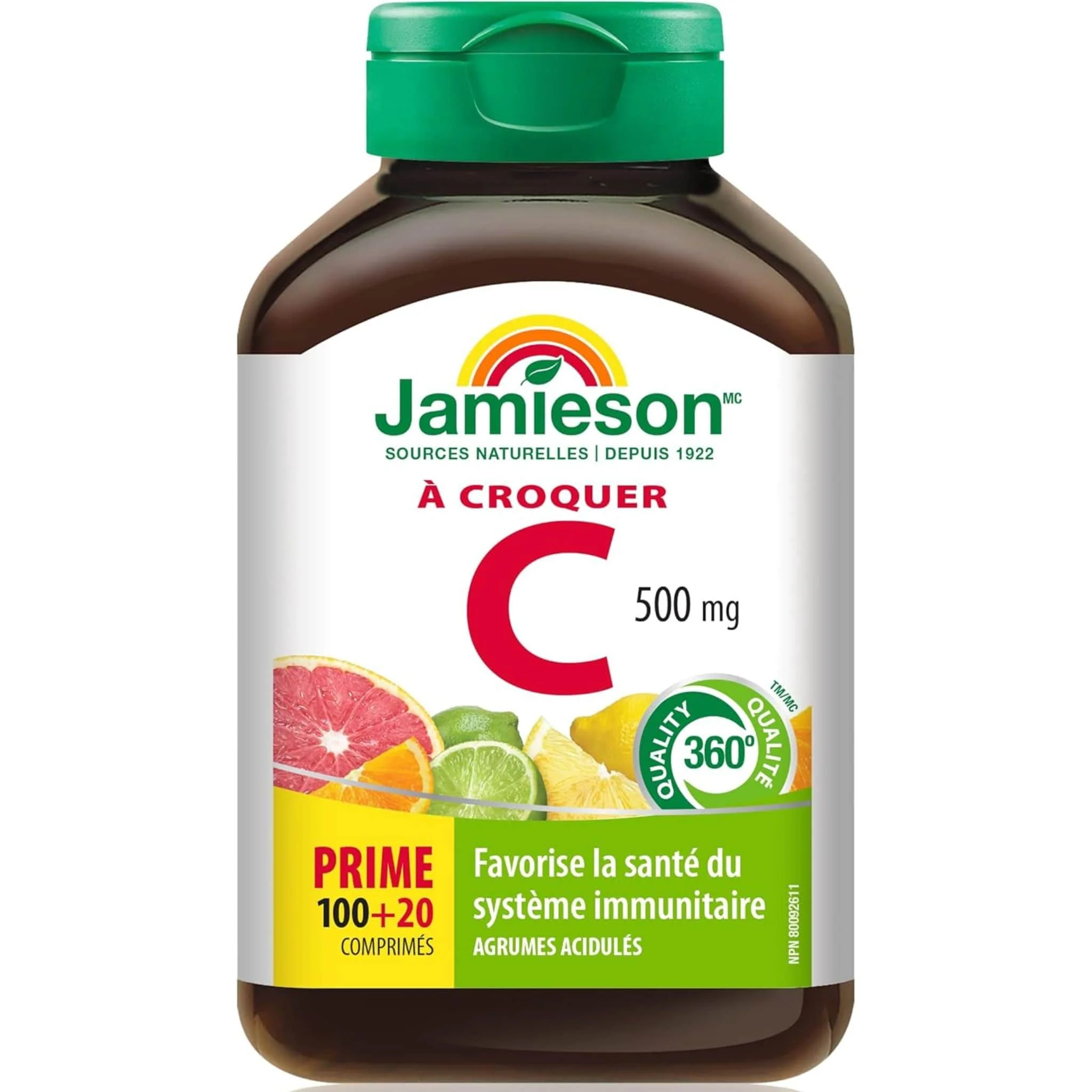 Jamieson Chewable Vitamin C 500mg, 120 Chewable Tablets - Image 5