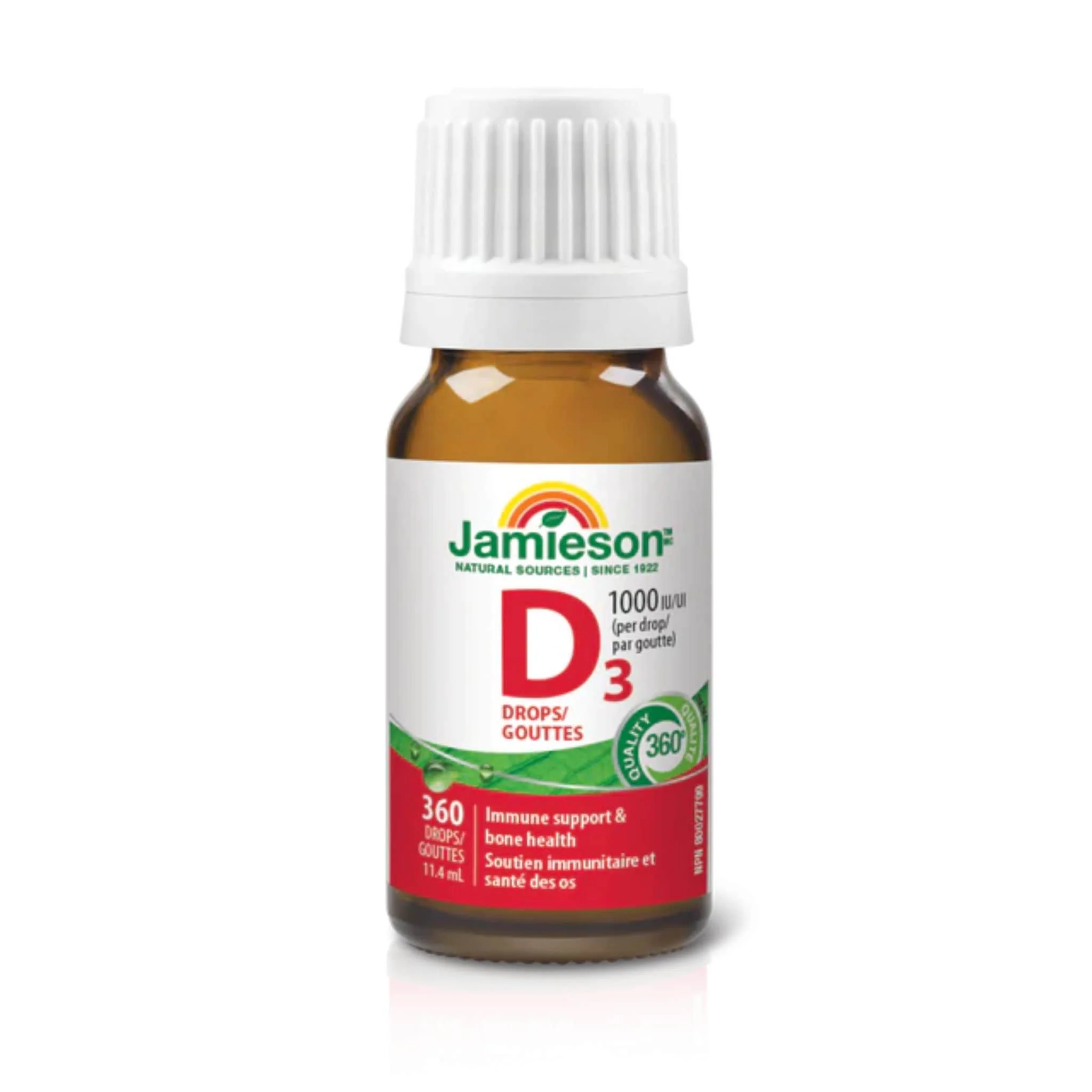 Jamieson Vitamin D3 Droplets 1,000 IU, 11.4ml / 360 Drops - Image 4