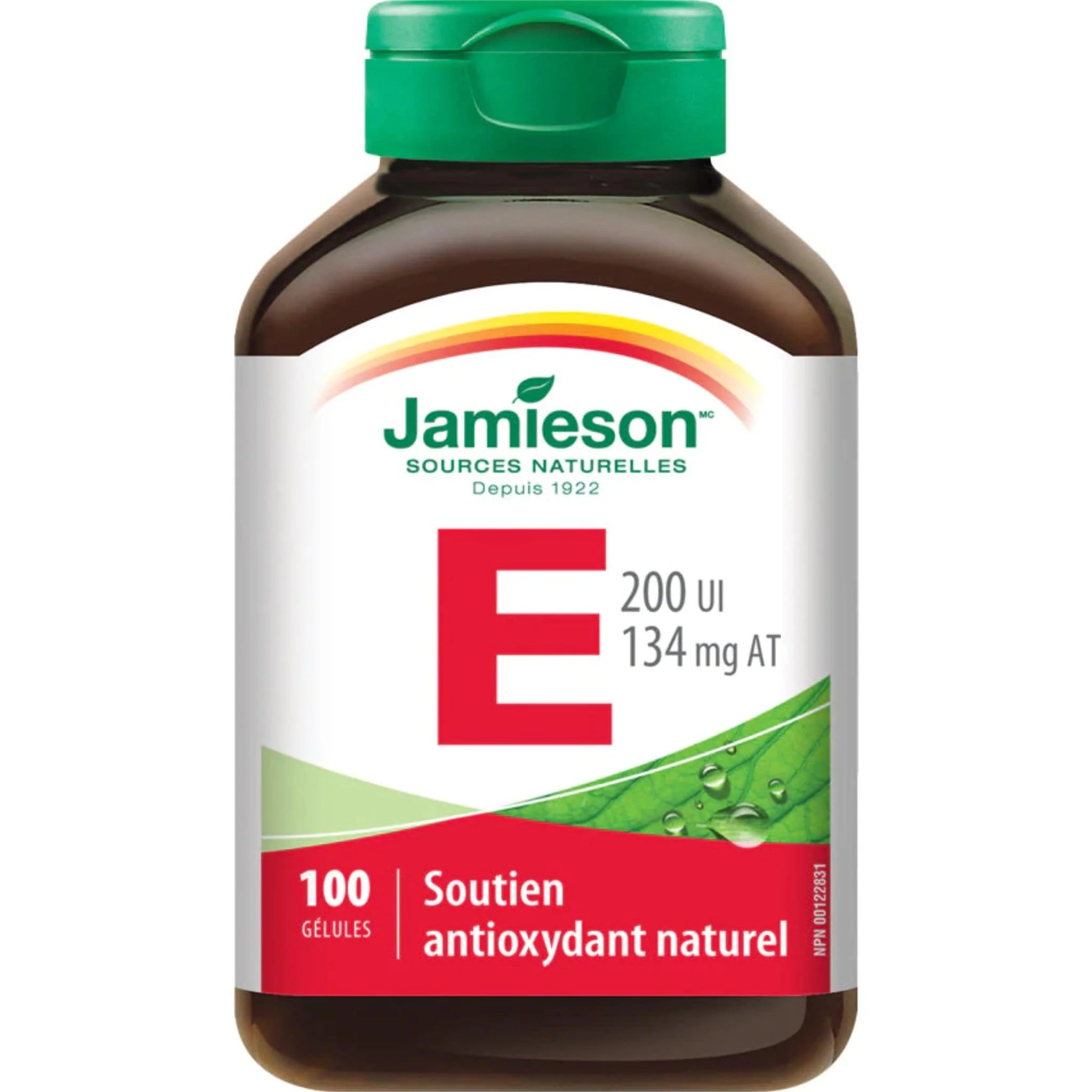Jamieson Vitamin E 200IU, 100 Softgels - Image 2