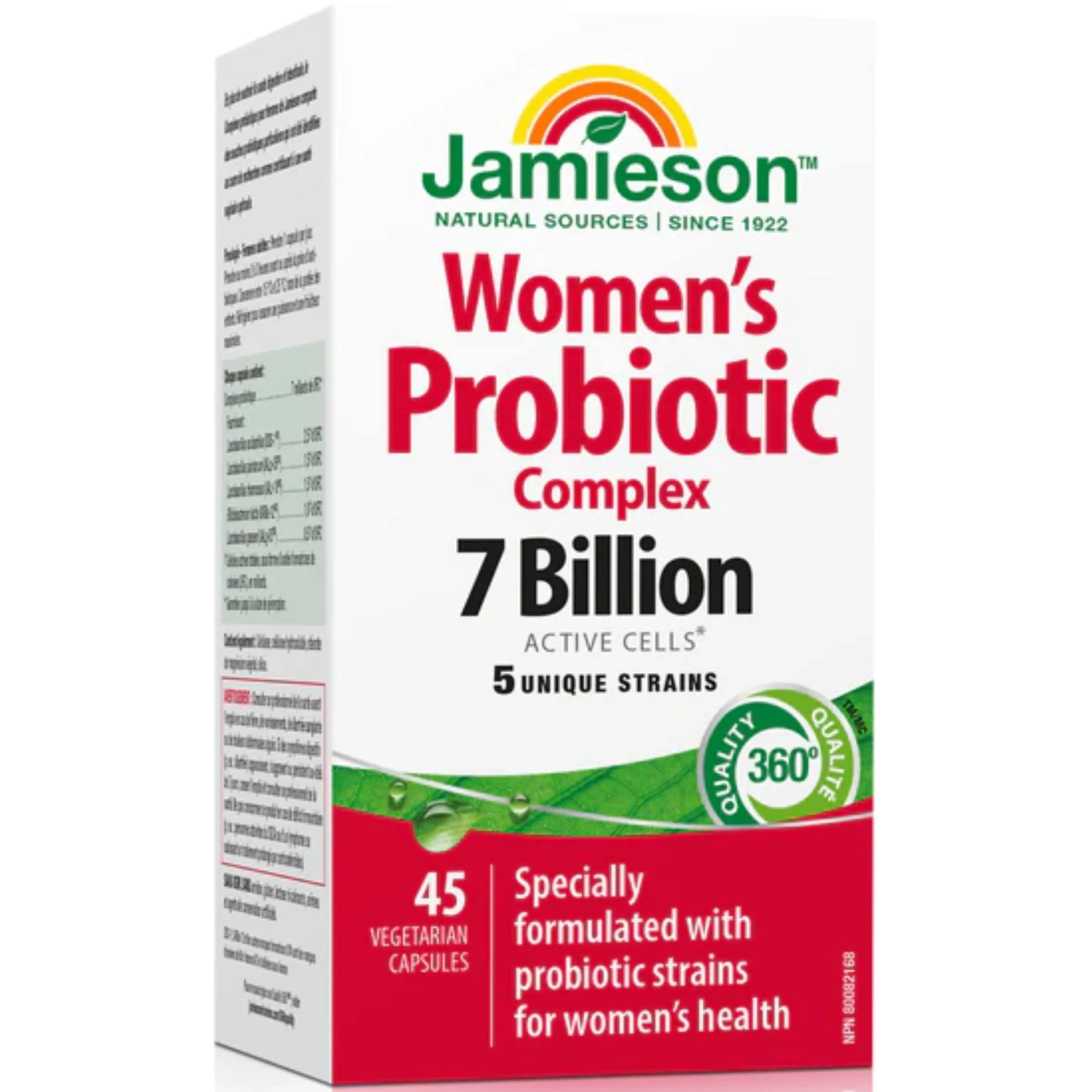 Jamieson Women's Probiotic Complex 7 Billion, 45 Capsules - Image 3