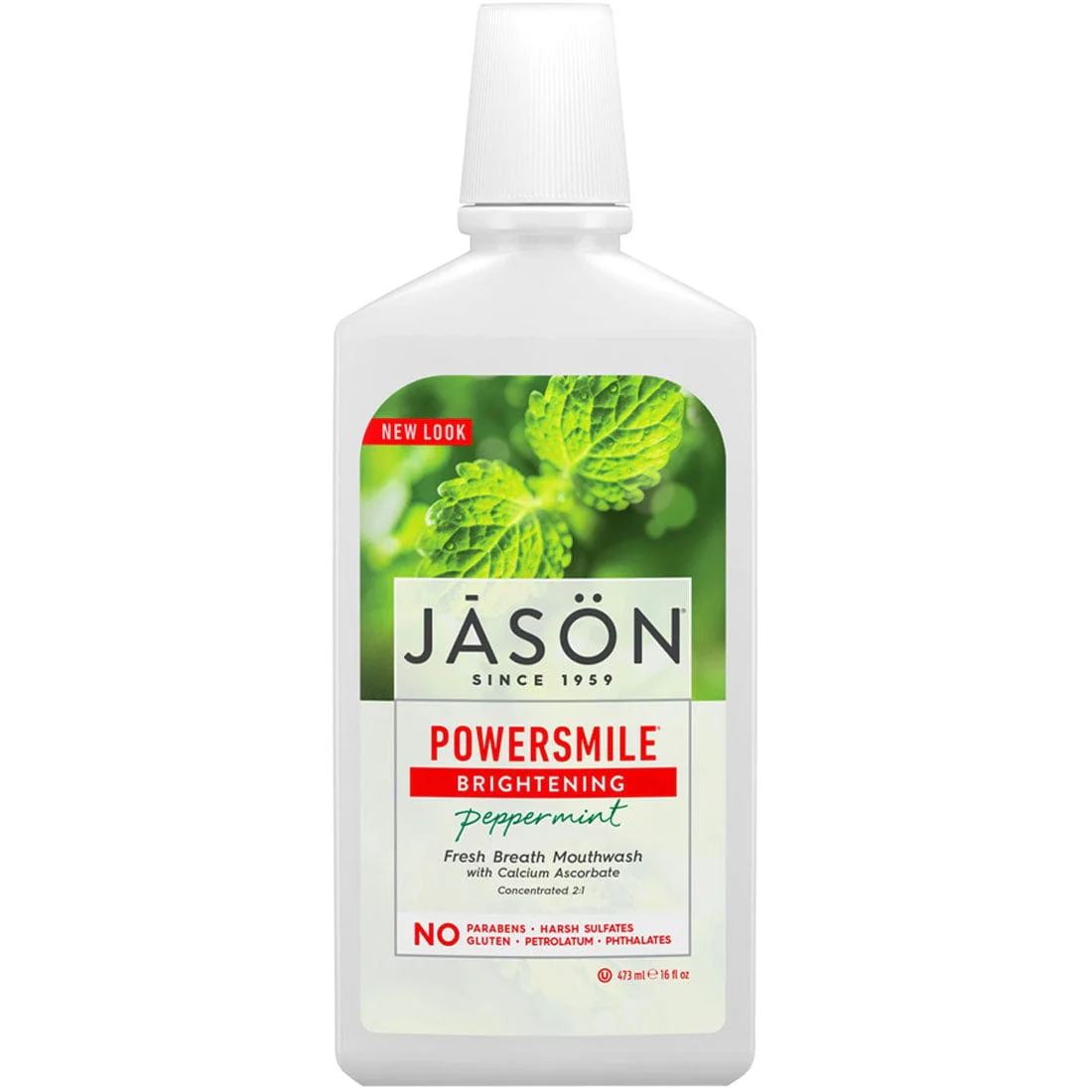 Jason Power Smile Natural Mouthwash, 473ml