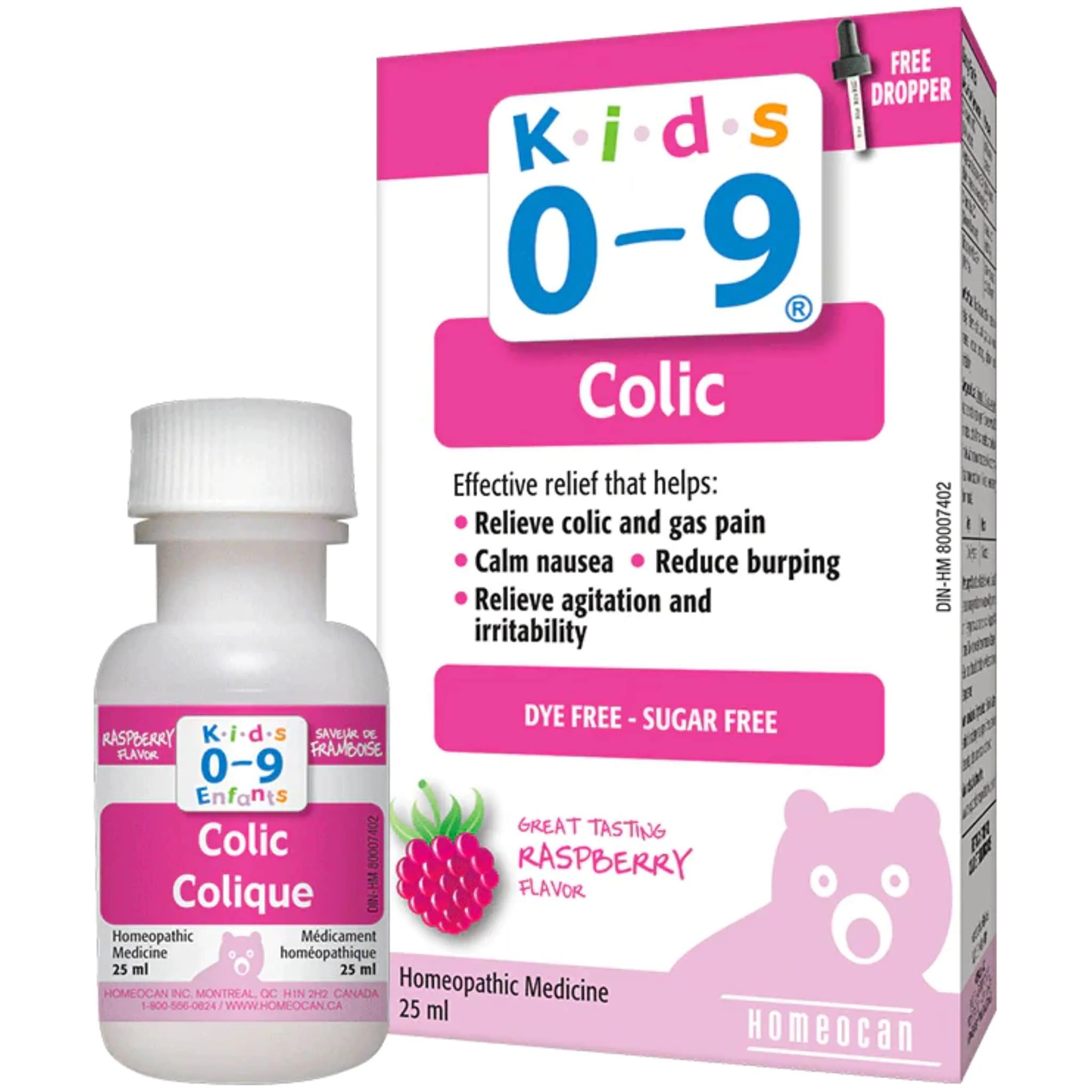 Kids 0-9 Colic, 25ml, Raspberry