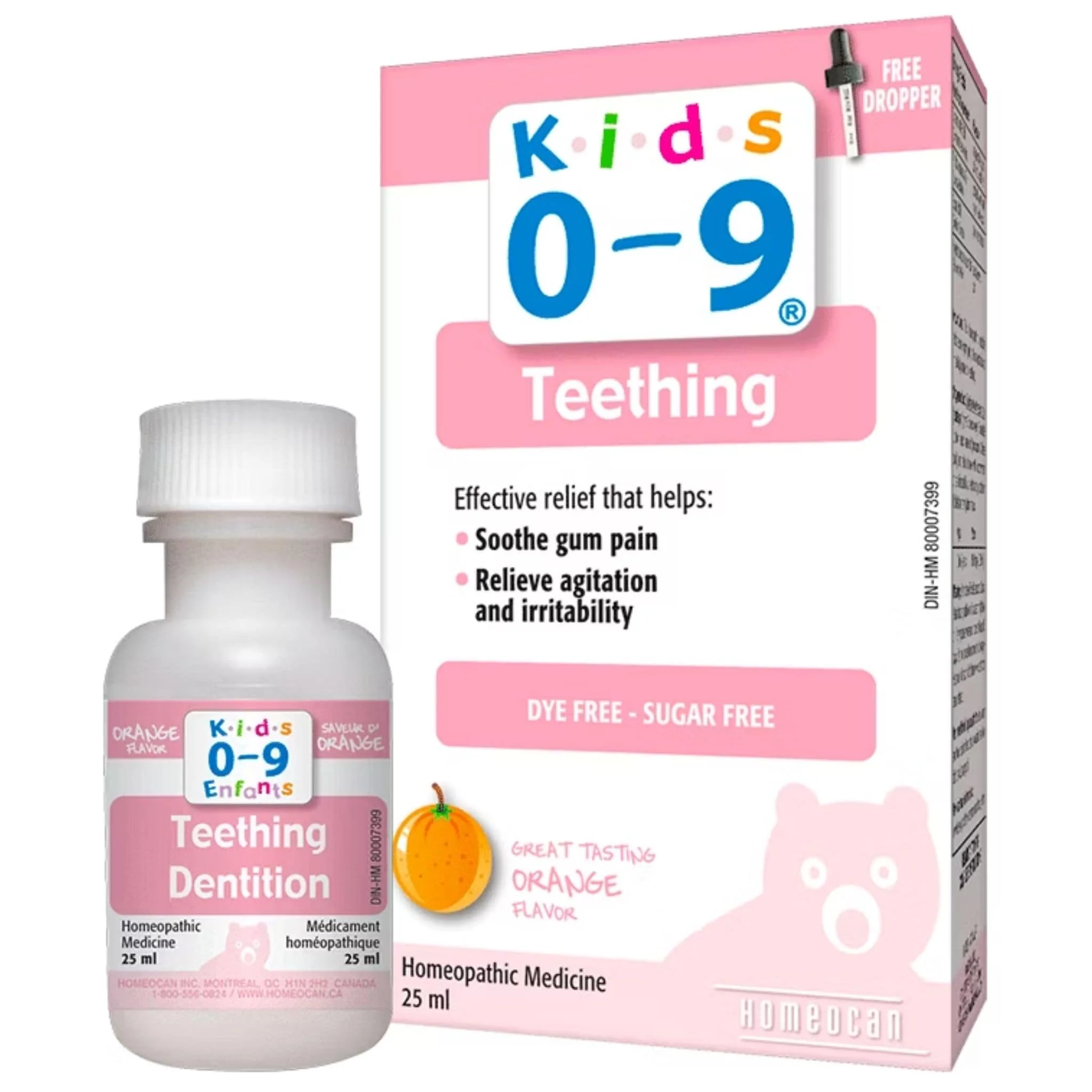 Kids 0-9 Teething, 25ml, Orange