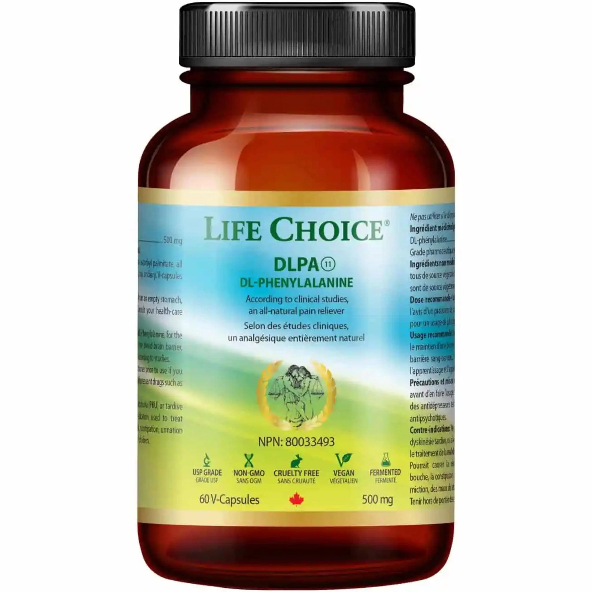 Life Choice DLPA DL-Phenylalanine, 500mg - Image 2