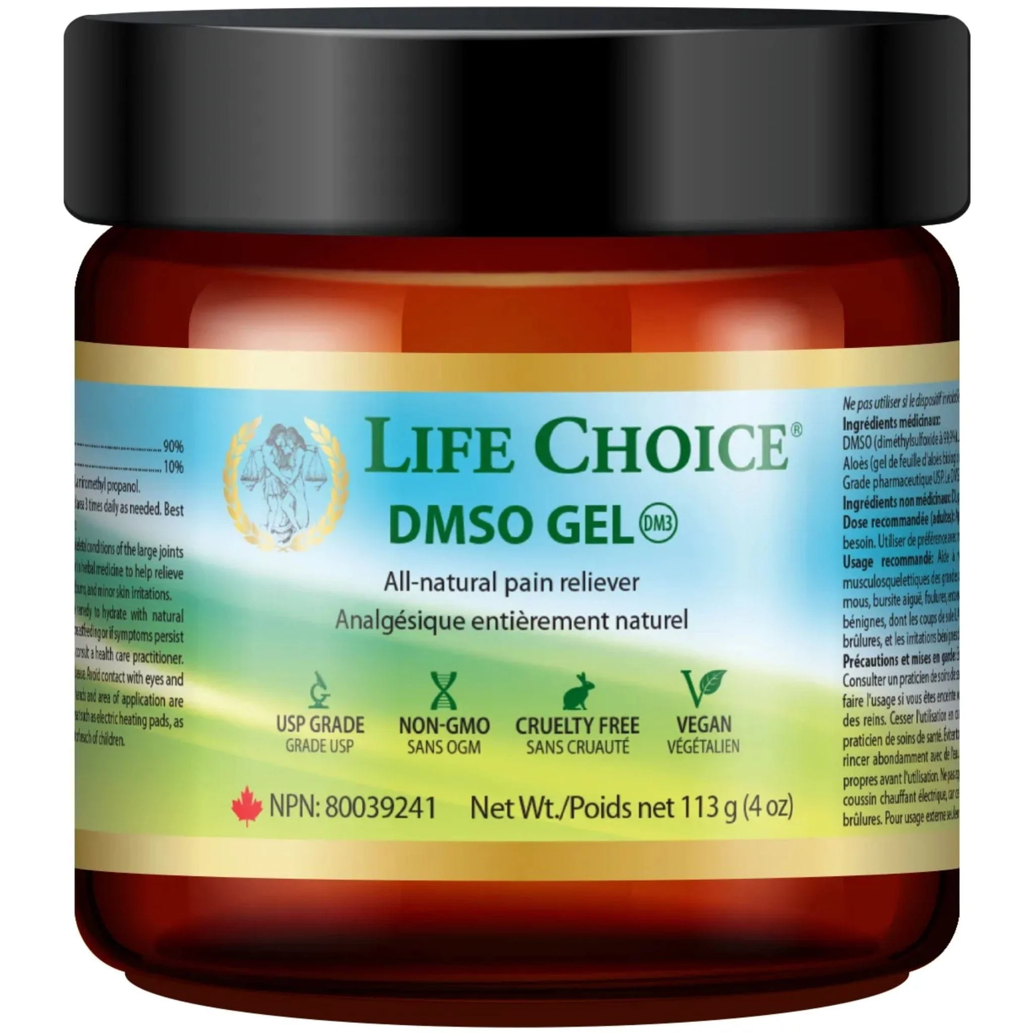 Life Choice DMSO Gel, 100% Pure Pharmaceutical Grade, 113g (NEW SIZE!)