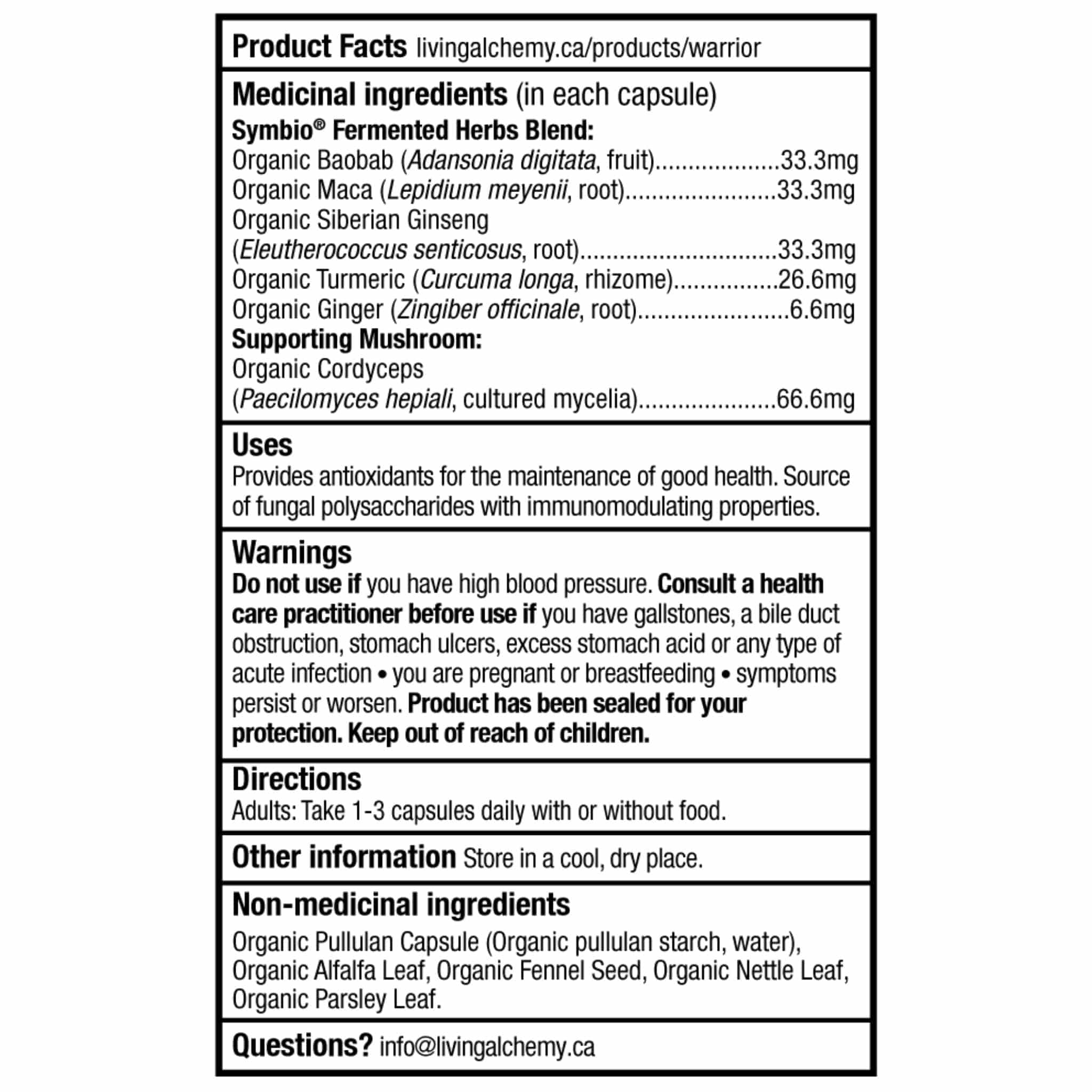 Living Alchemy Warrior, Energy and Vitality, Hormone and Libido Support, 60 Capsules - Image 4