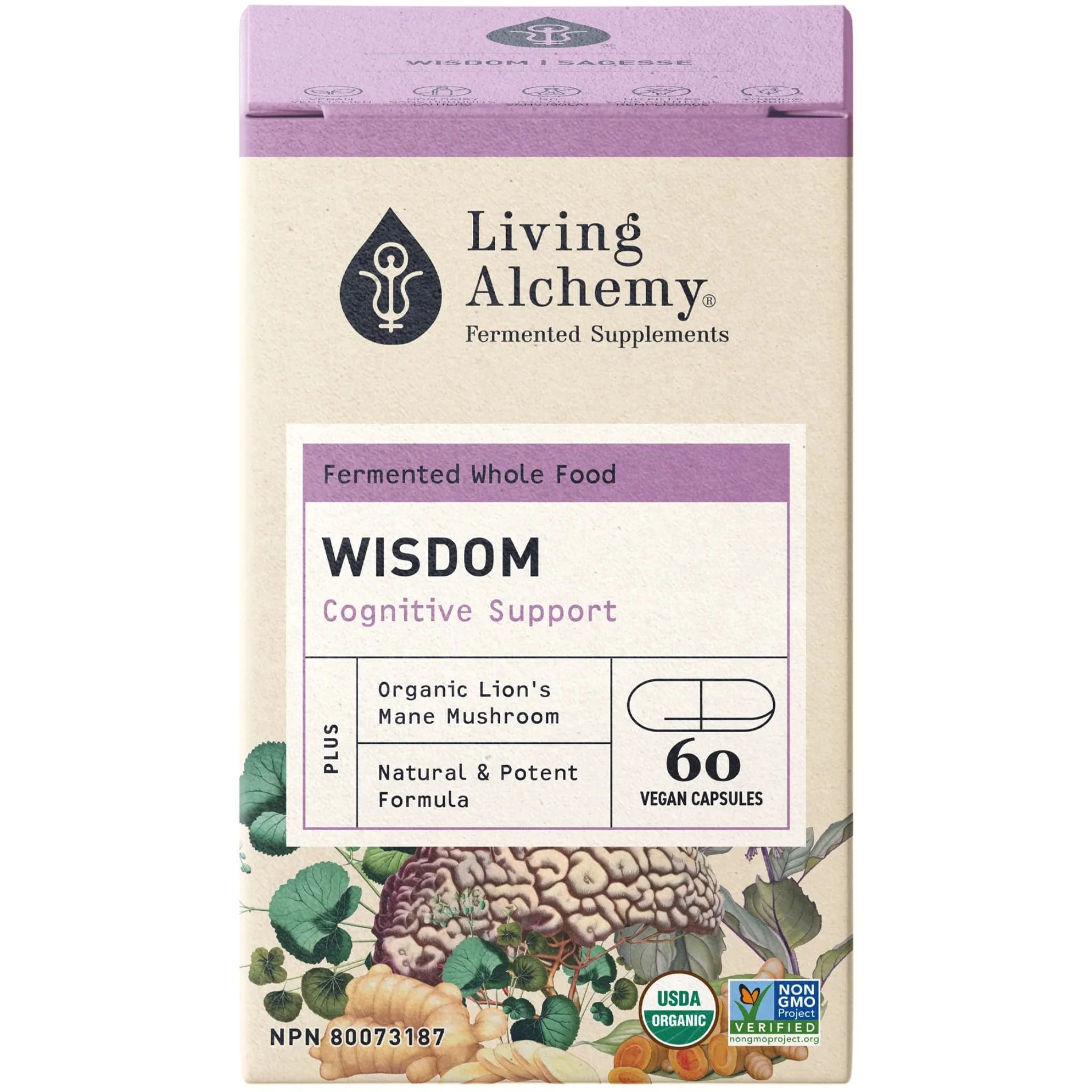 Living Alchemy Wisdom, Cognitive Support, 60 Capsules - Image 3