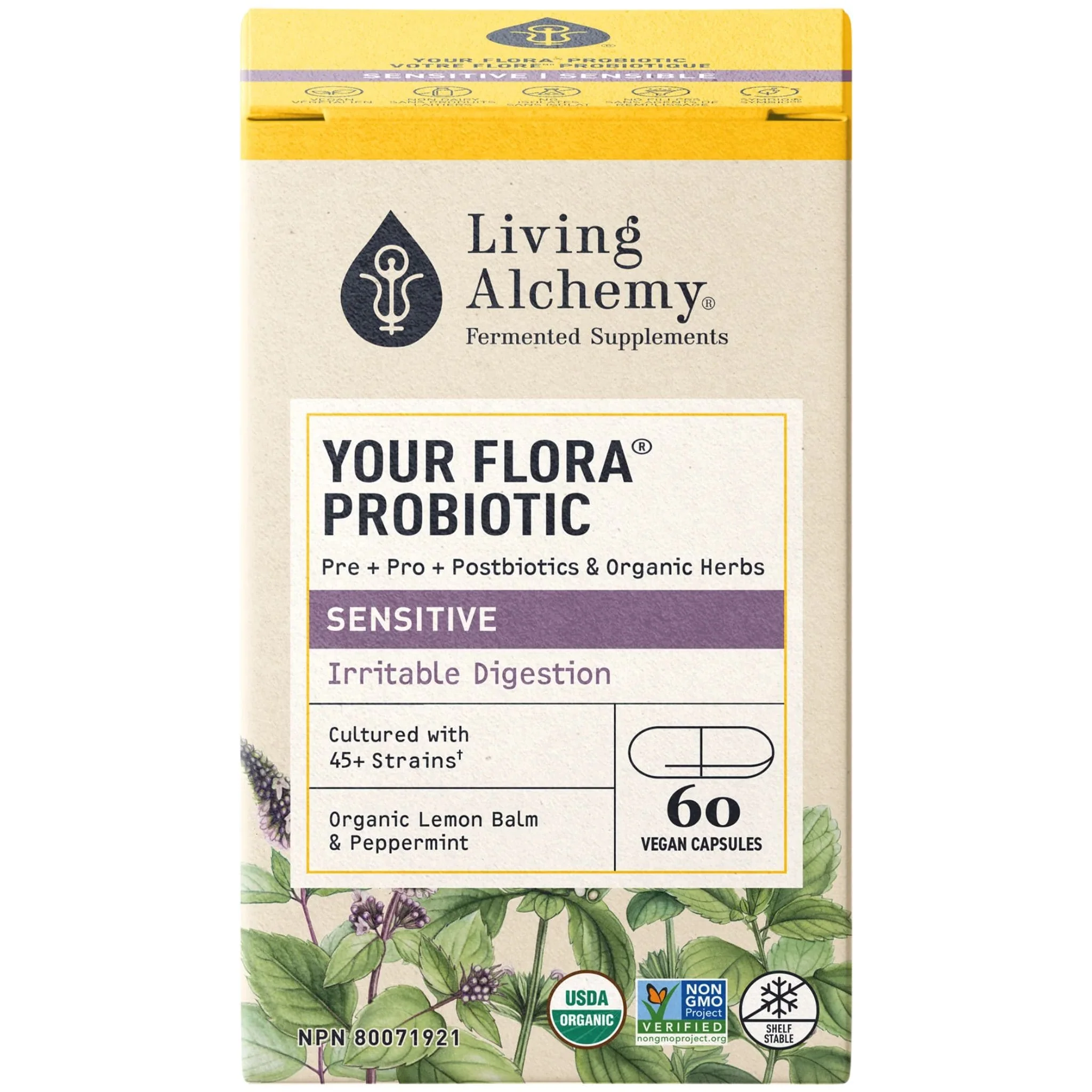 Living Alchemy Your Flora Sensitive, Digestive Irritation, 60 Capsules - Image 3