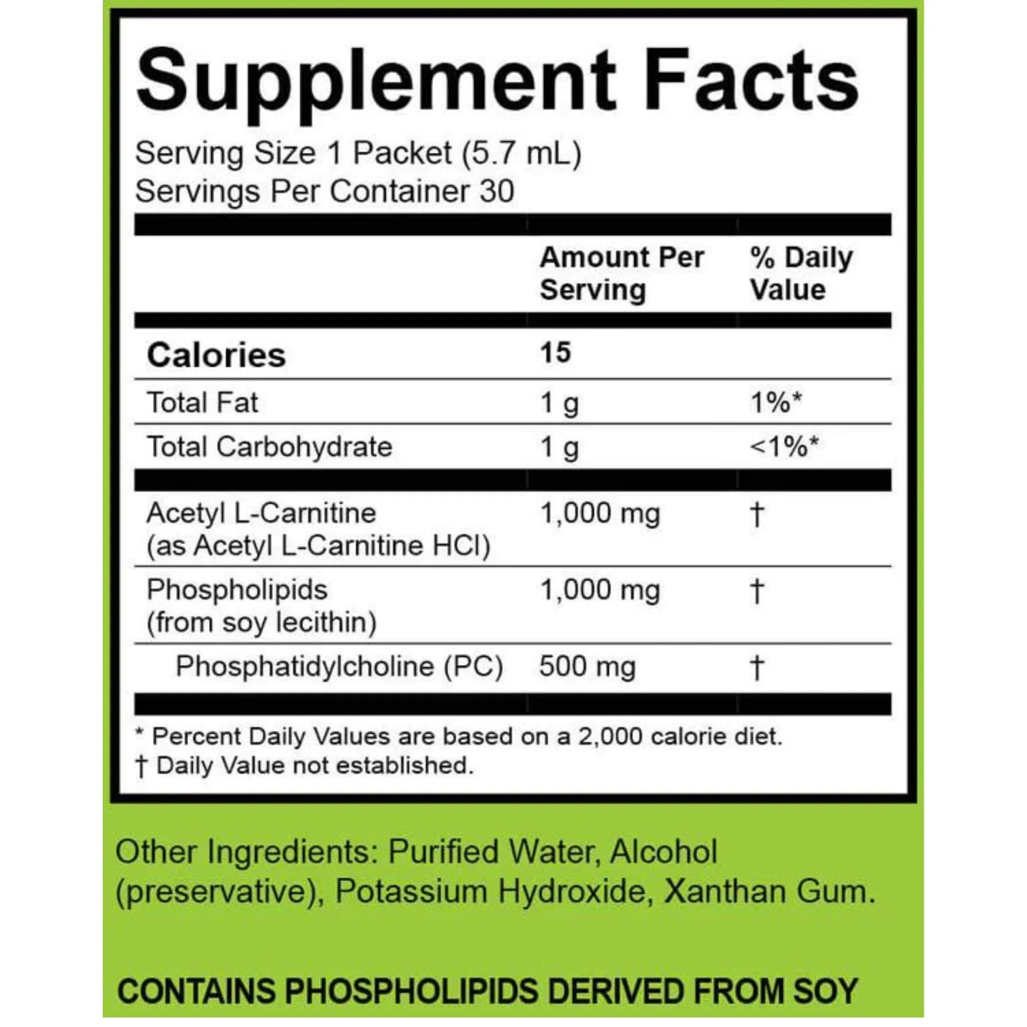 LivOn Lypo-Spheric Acetyl L-Carnitine, 30 Packets - Image 2