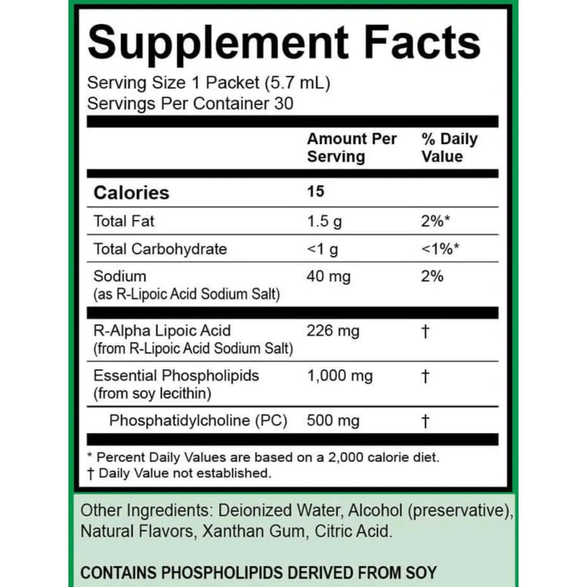 LivOn Lypo-Spheric R-Alpha Lipoic Acid, 30 Packets - Image 2