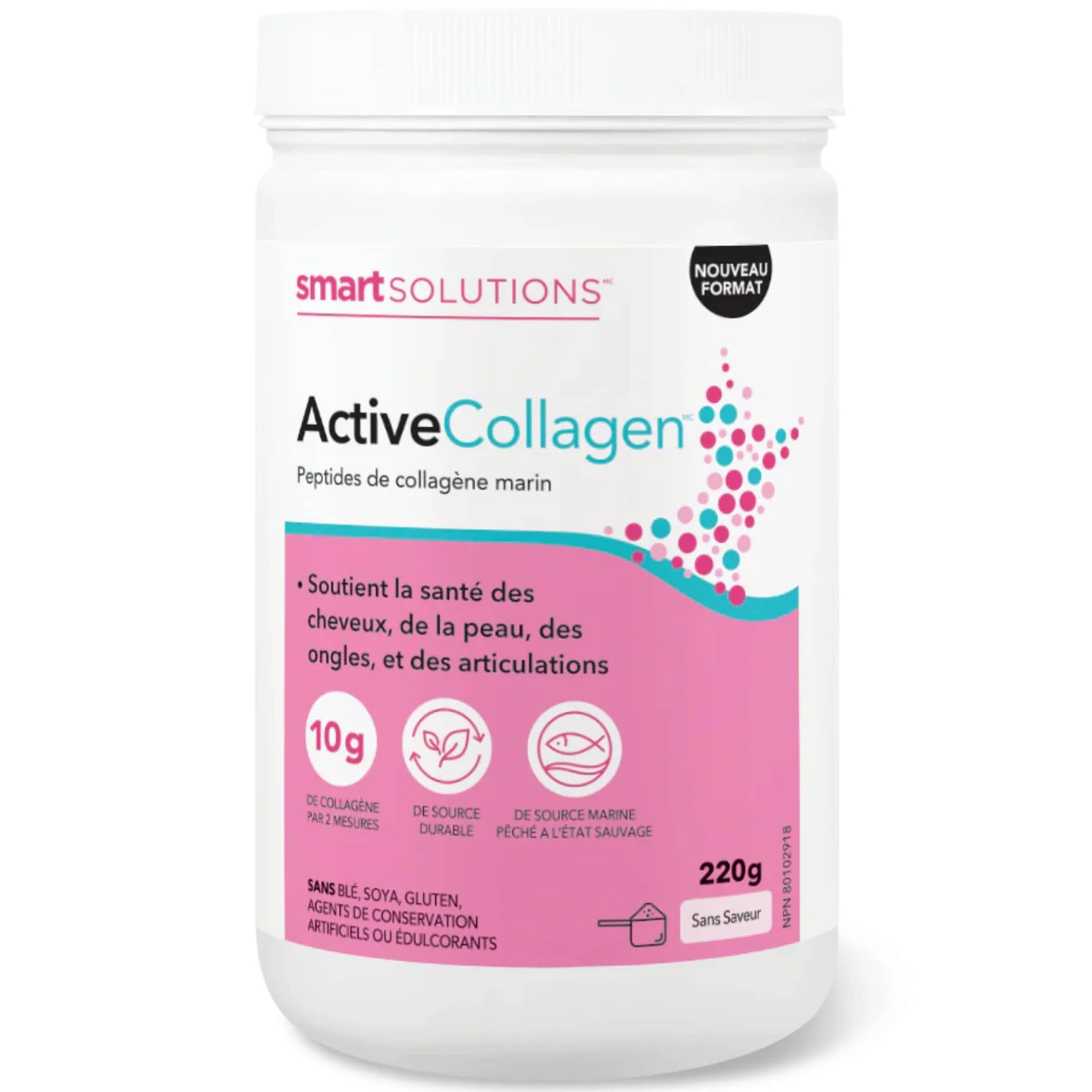 Smart Solutions Active Collagen Powder, Marine Collagen Peptides, 220g (Formerly Lorna Vanderhaeghe Active Collagen Powder) - Image 2