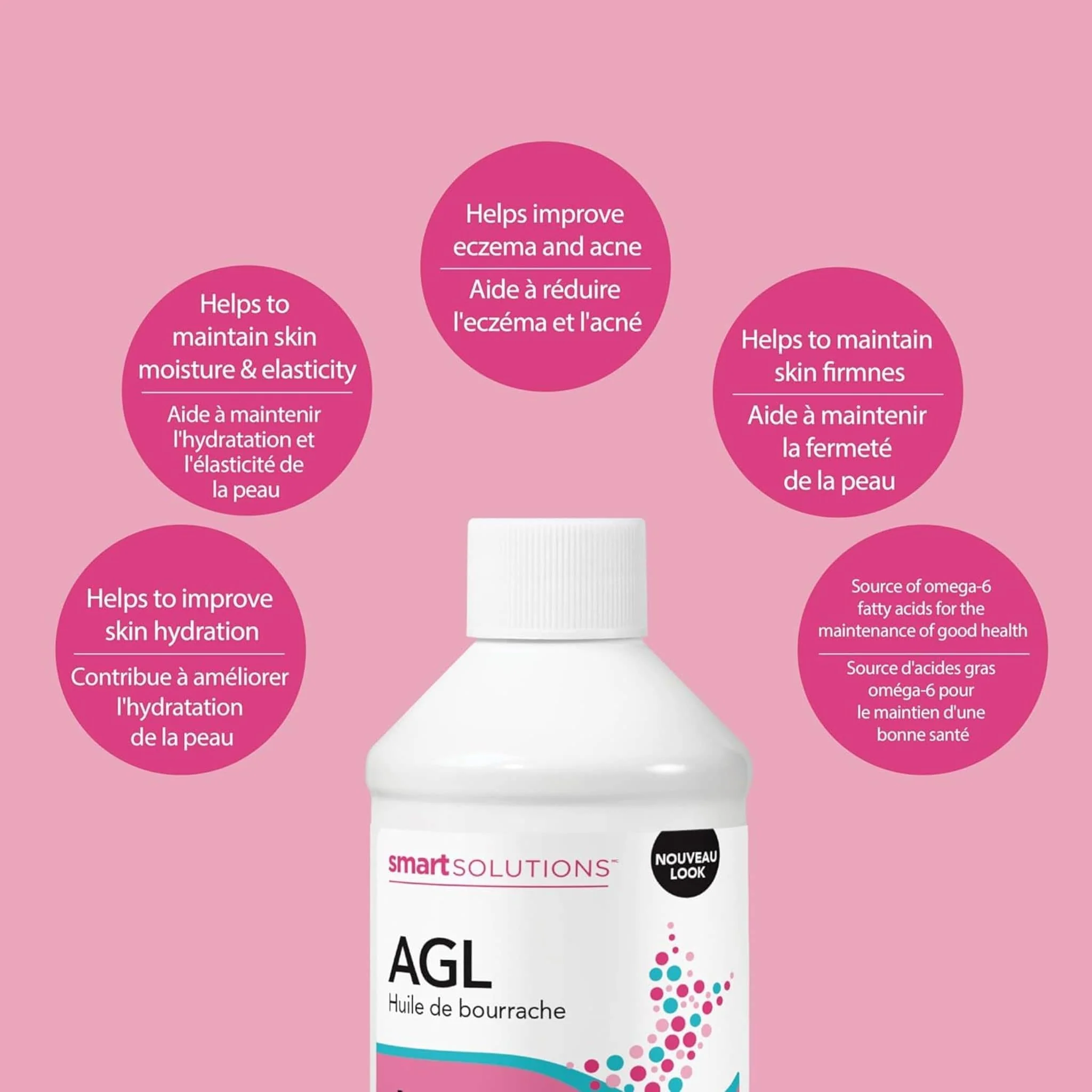 Smart Solutions GLA Borage Oil Skin Oil, Reduce skin inflammation, 237ml - Image 5